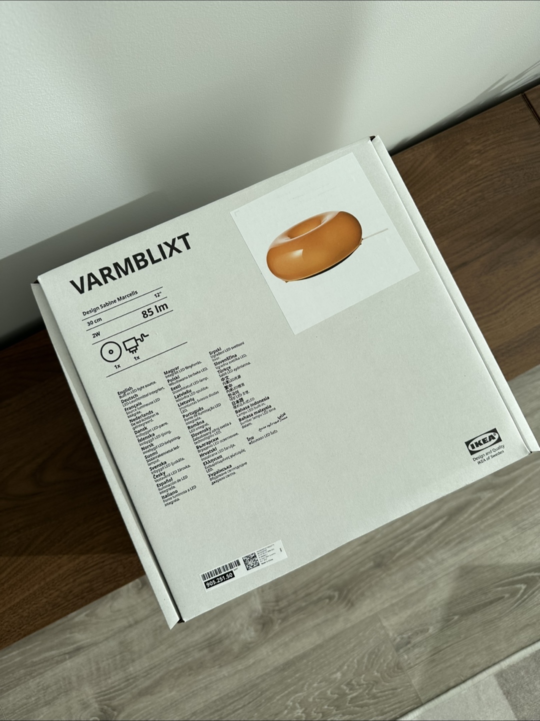 *NEW* IKEA VARMBLIXT Wall/Table Donut Lamp - photo 5