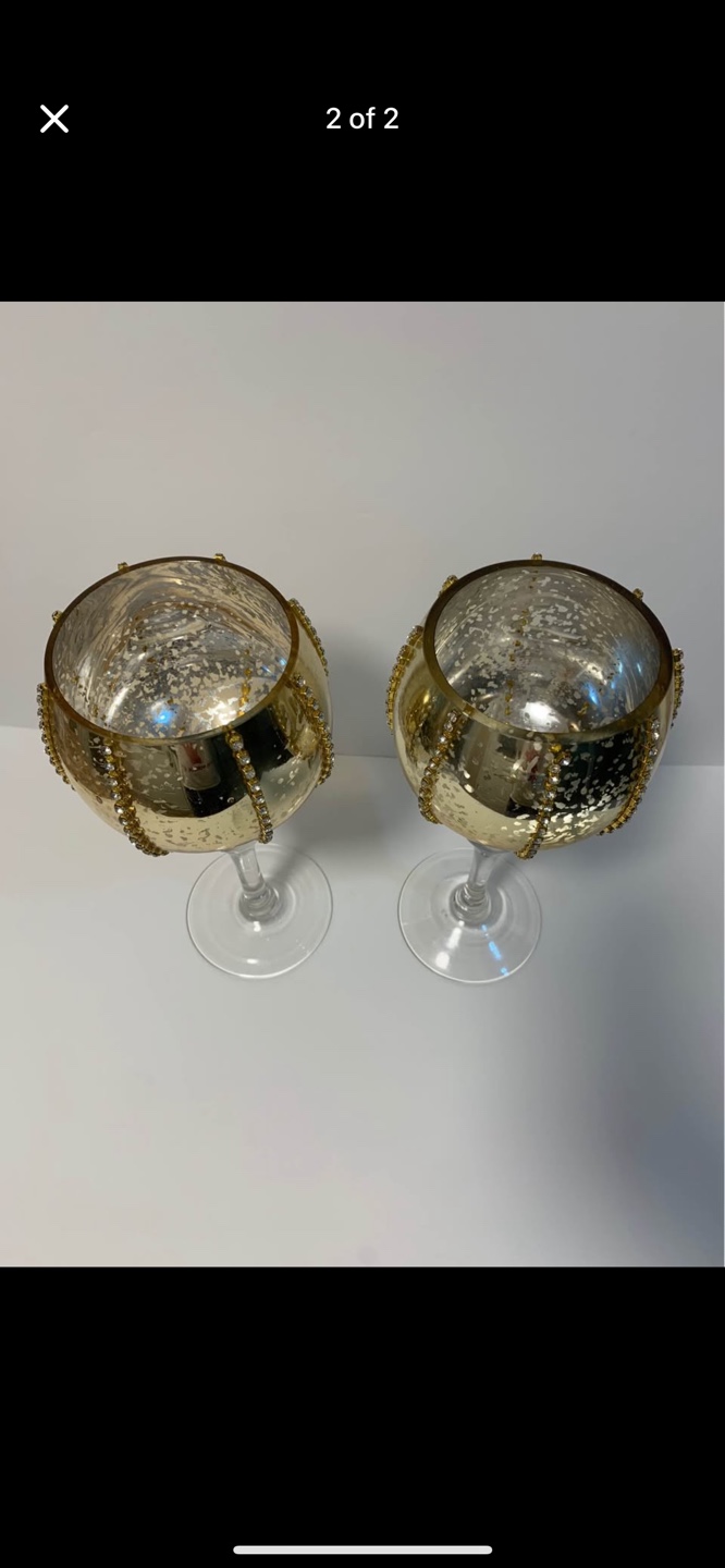 Pair of Gold Votive Holders - photo 2