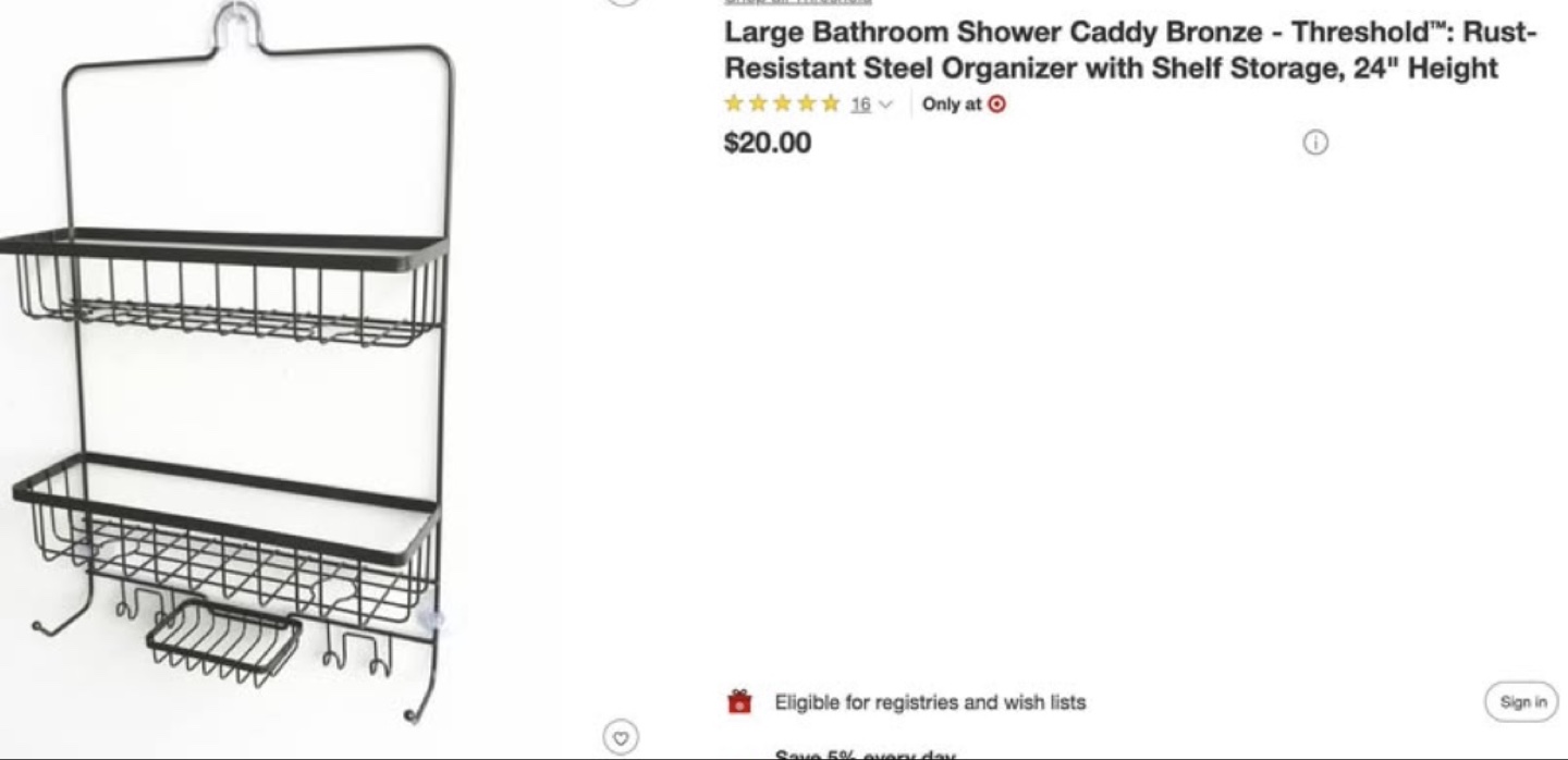 Large Shower Caddy Organizer - photo 3