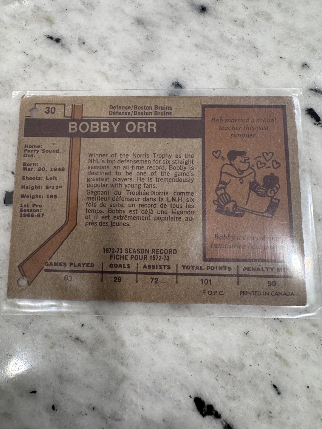 Vintage Bobby Orr Hockey Cards (2) image indicator(2)
