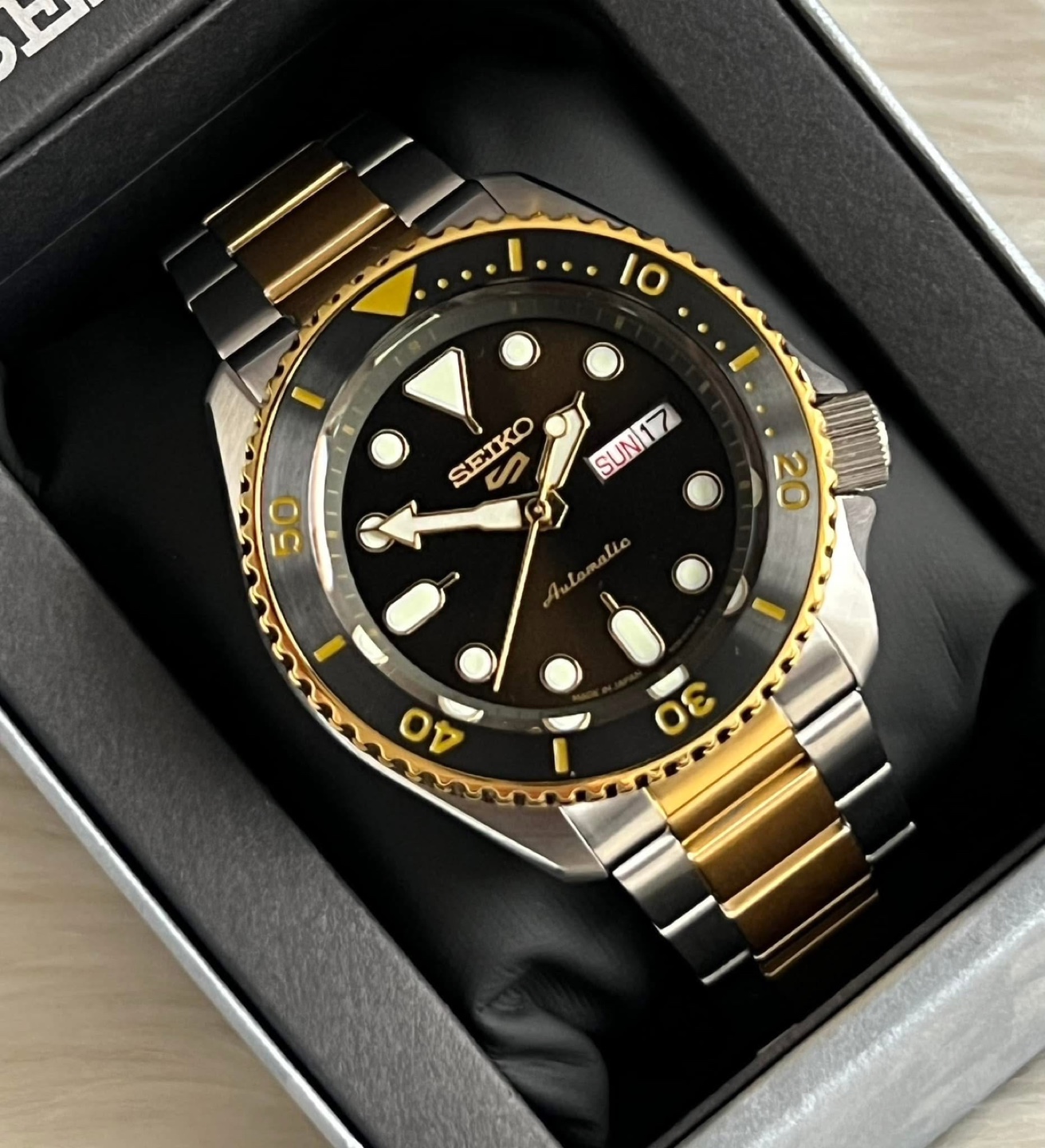 Seiko Men’s 5 Sports Automatic Two Tone Watch - photo 3