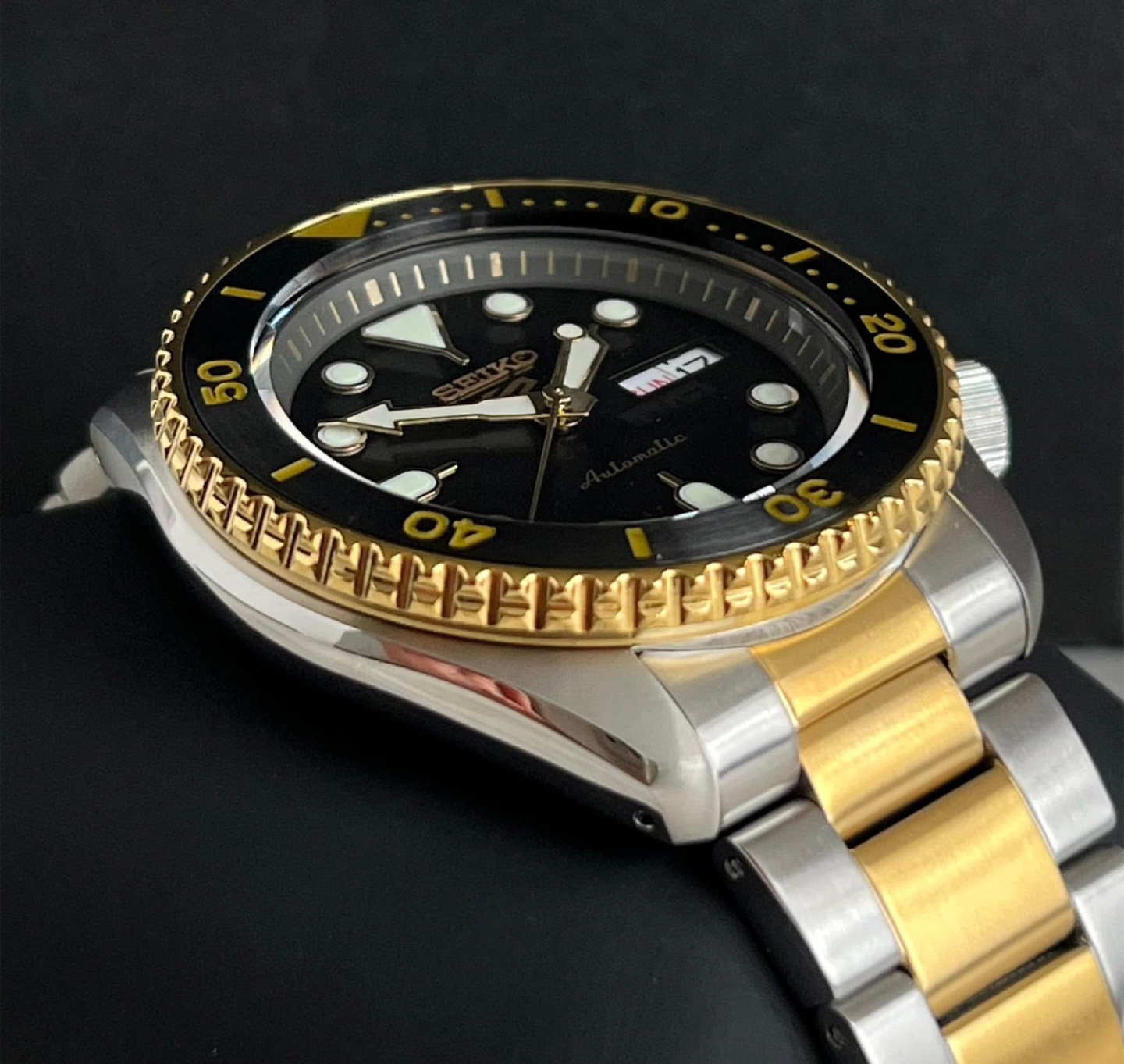 Seiko Men’s 5 Sports Automatic Two Tone Watch - photo 4