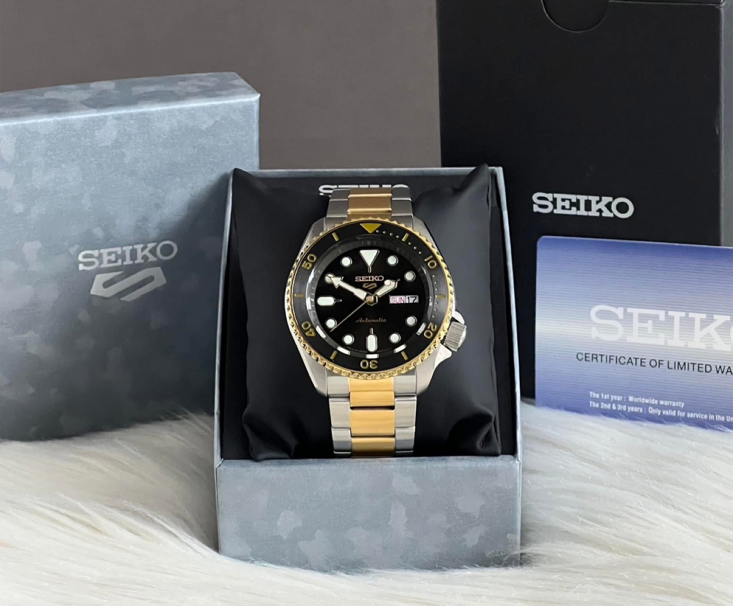 Seiko Men’s 5 Sports Automatic Two Tone Watch - photo 2