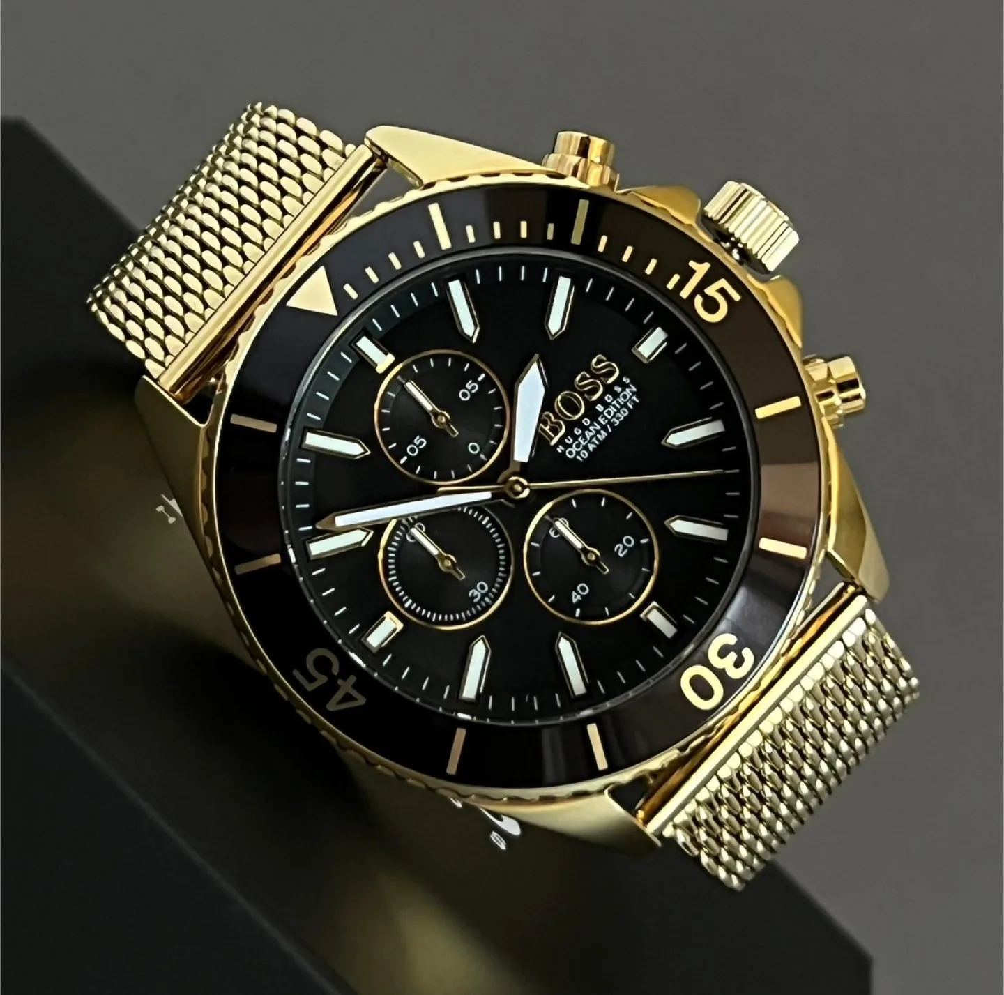 Hugo Boss Men’s Ocean Gold Steel Watch thumbnail
