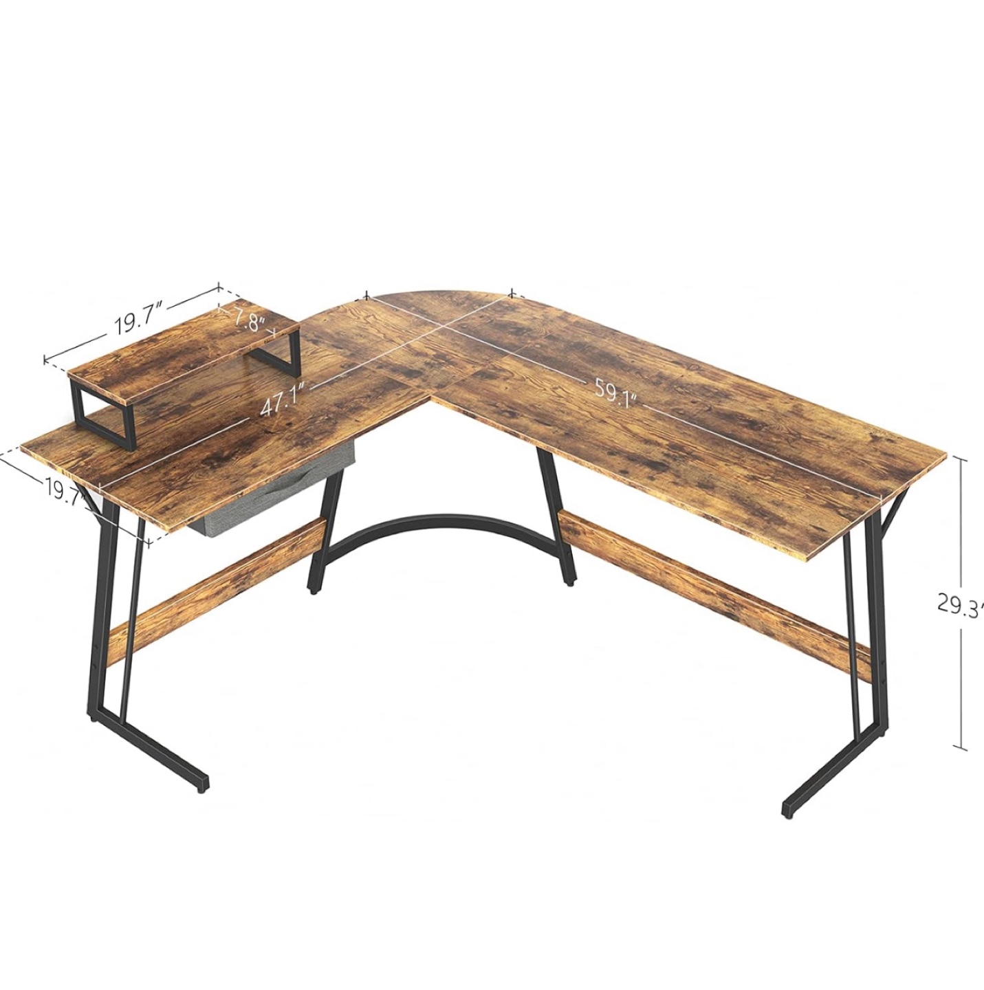 L-Shaped Computer Desk - photo 3