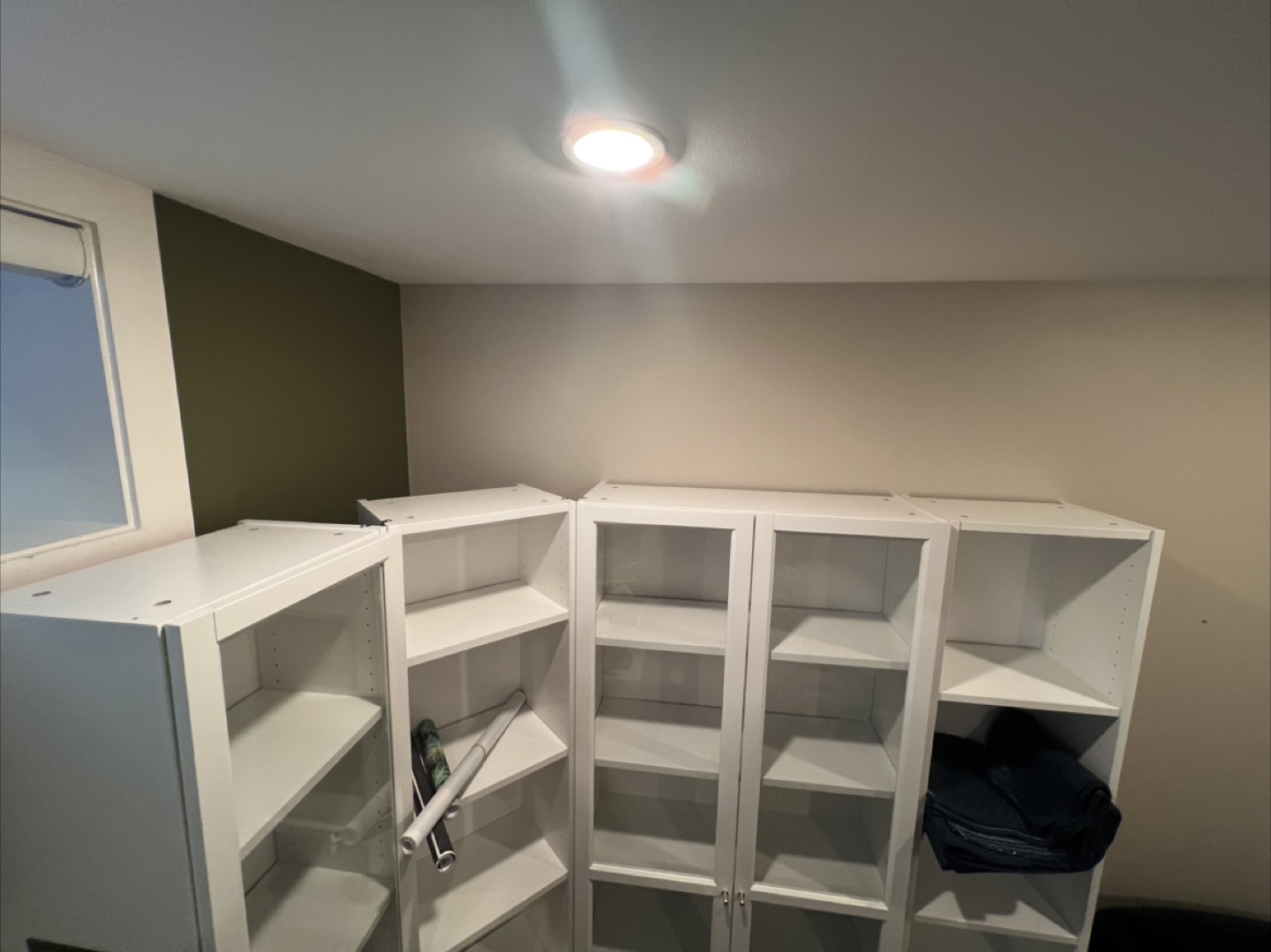 IKEA BILLY Bookcase with Glass Doors - White - photo 3
