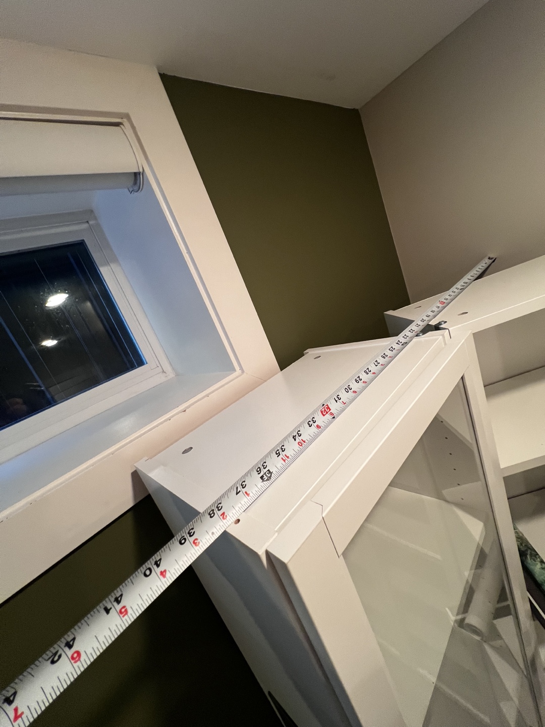 IKEA BILLY Bookcase with Glass Doors - White - photo 4