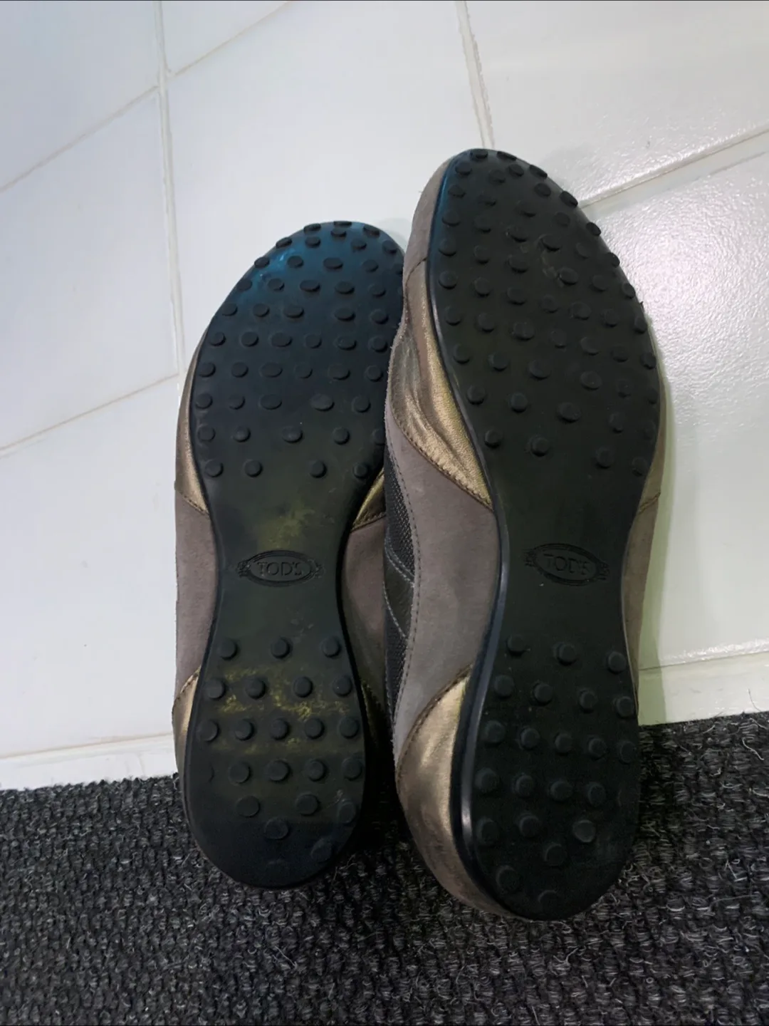 TOD'S Grey and Black Sneakers image indicator(3)