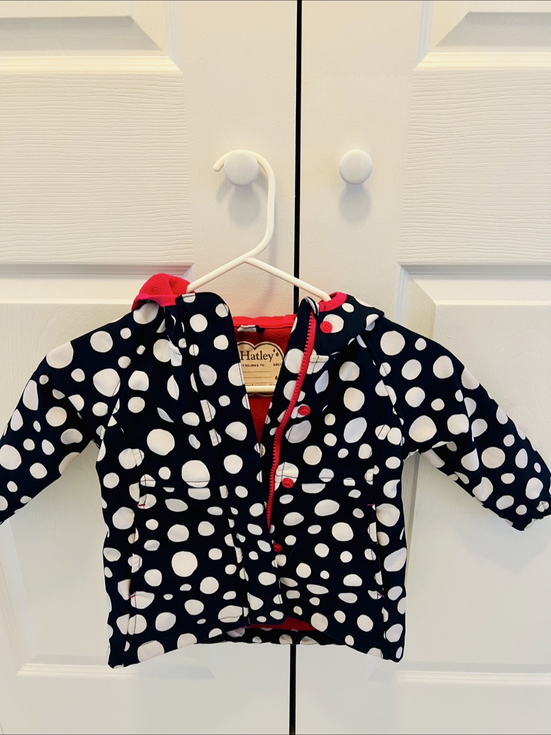 Hatley Girls' Size 3 Polka Dot Jacket