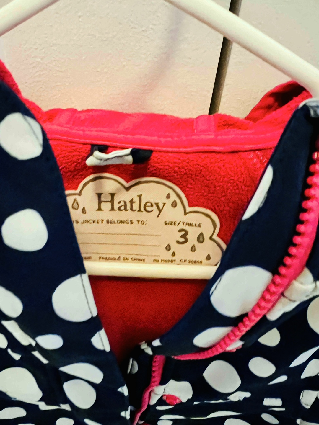 Hatley Girls' Size 3 Polka Dot Jacket - photo 2