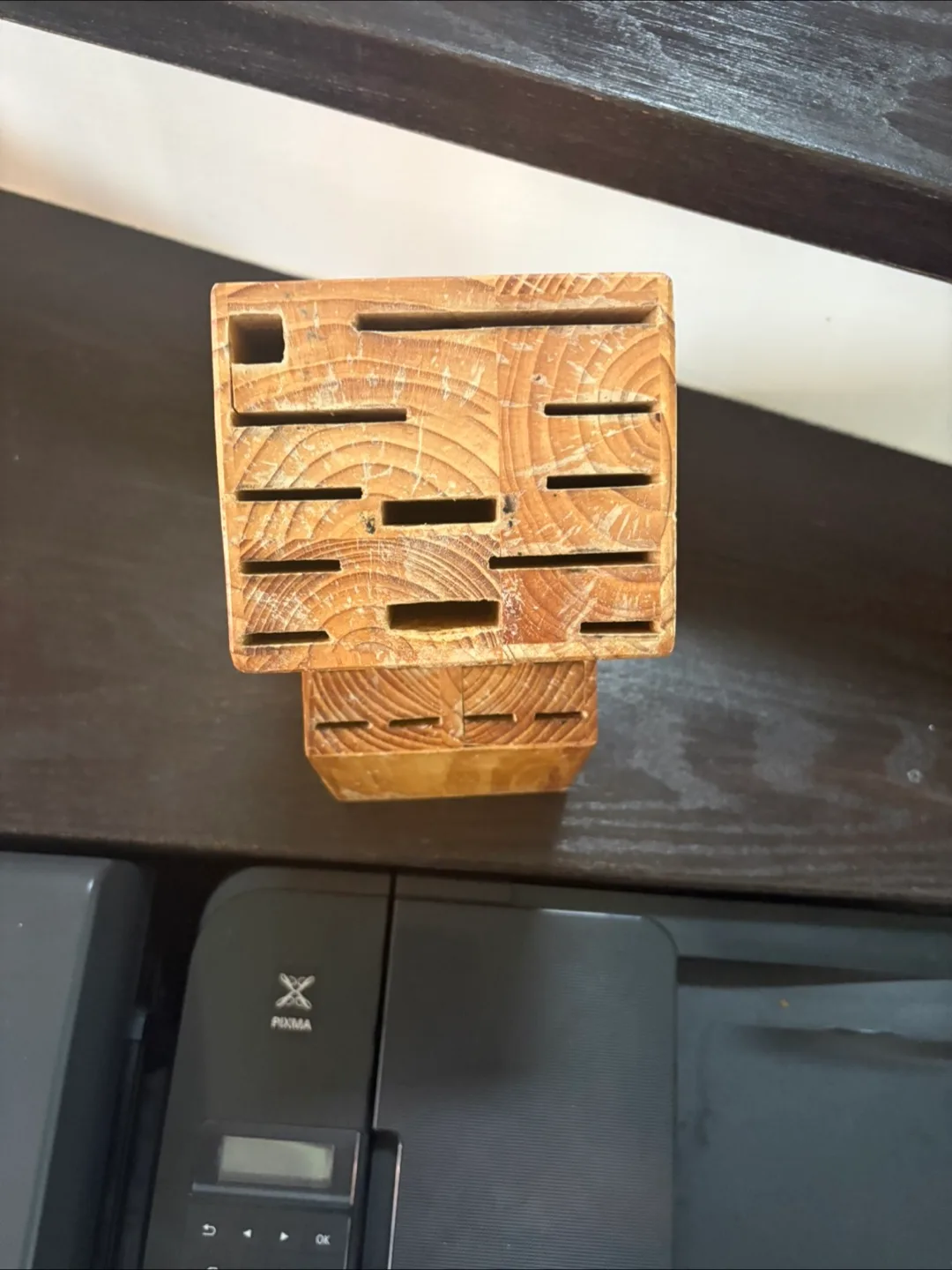 Wooden Knife Block Organizer image indicator(2)