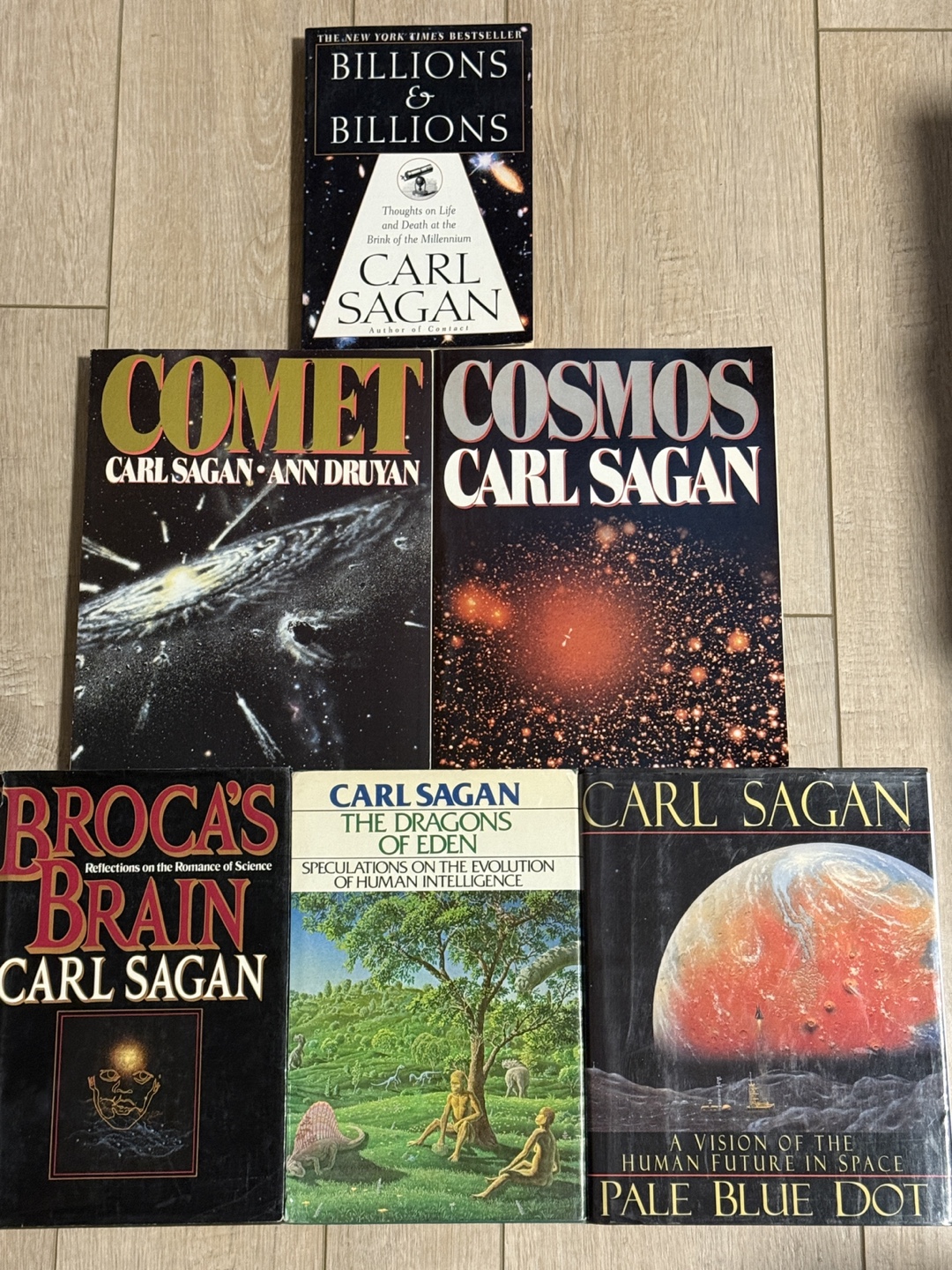 Collection of 6 Carl Sagan Books