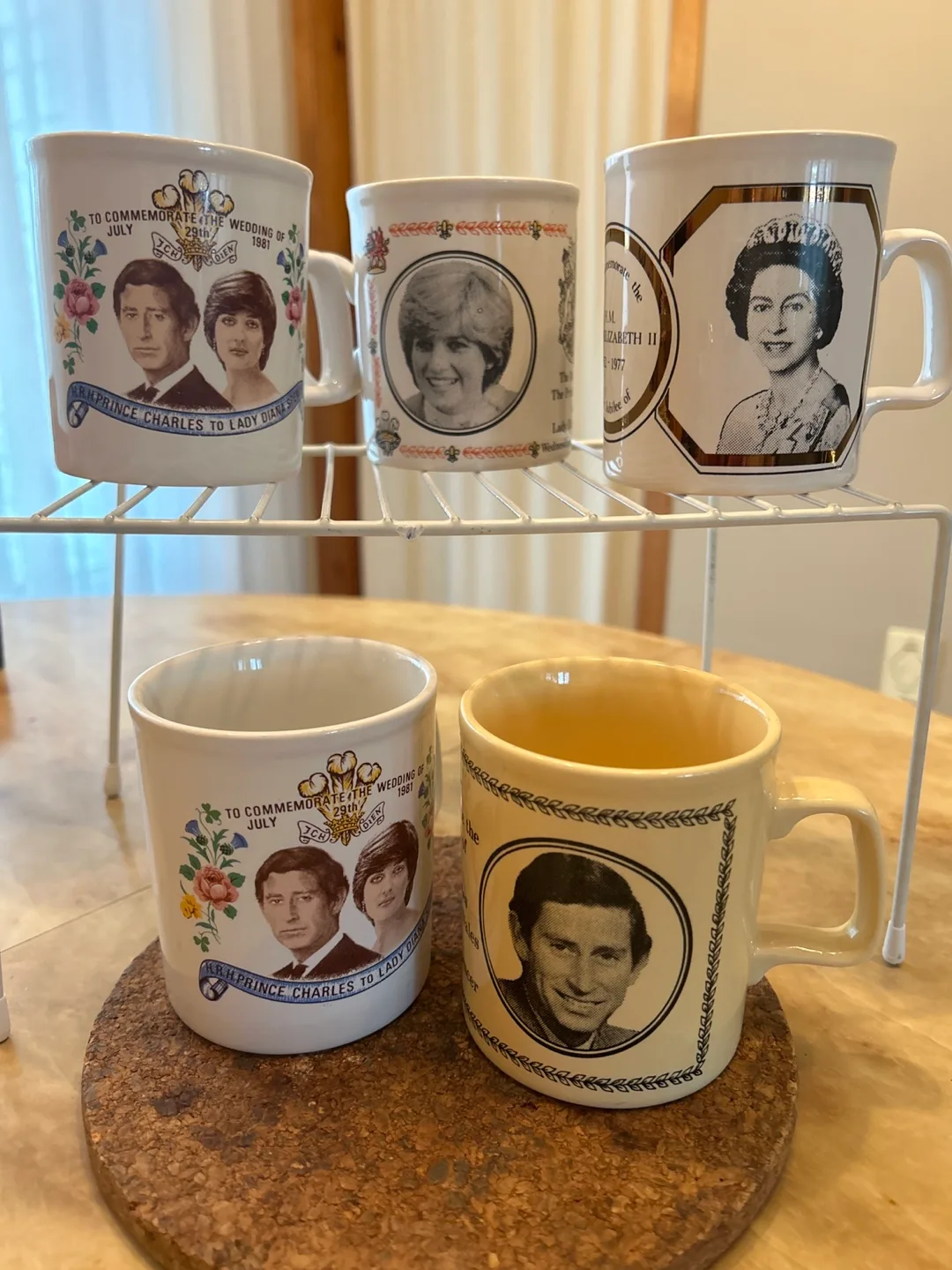 5 Vintage UK Royal Tea Mugs thumbnail