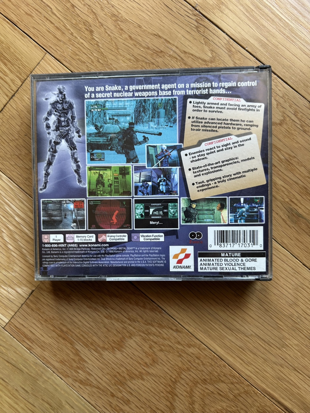 Metal Gear Solid (Black Label/2-Disc/PS1) - photo 3