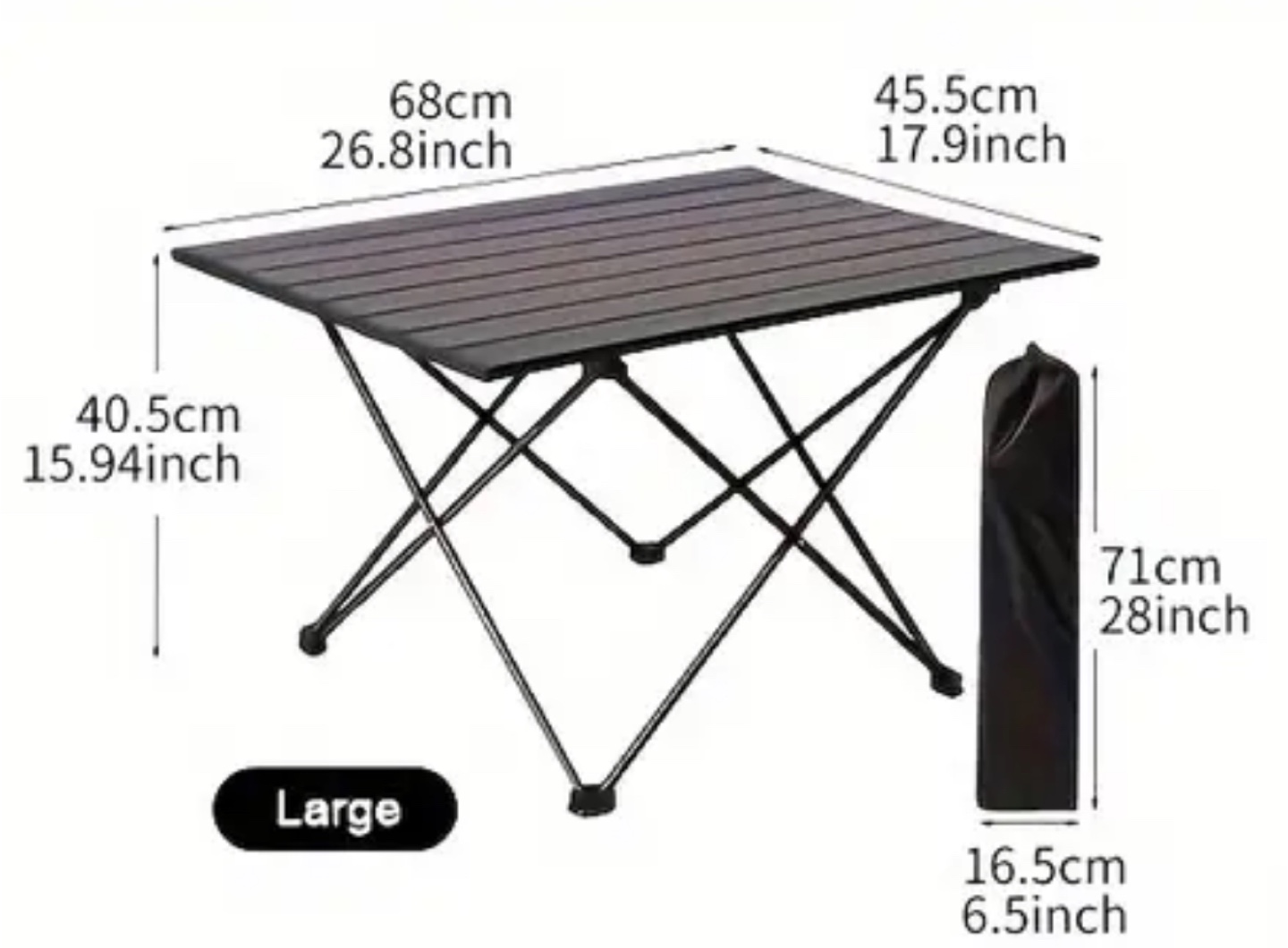 Portable Folding Camping Table  chair Picnic BBQ fishing - photo 4