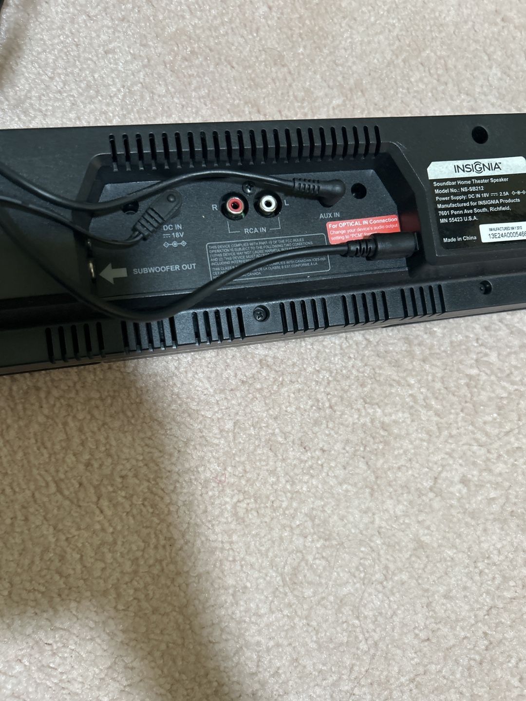 Insignia Soundbar Home Theater Speaker - photo 3