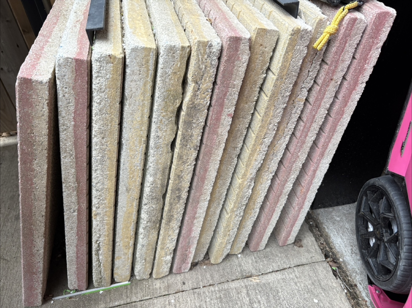 Stack of paving stones