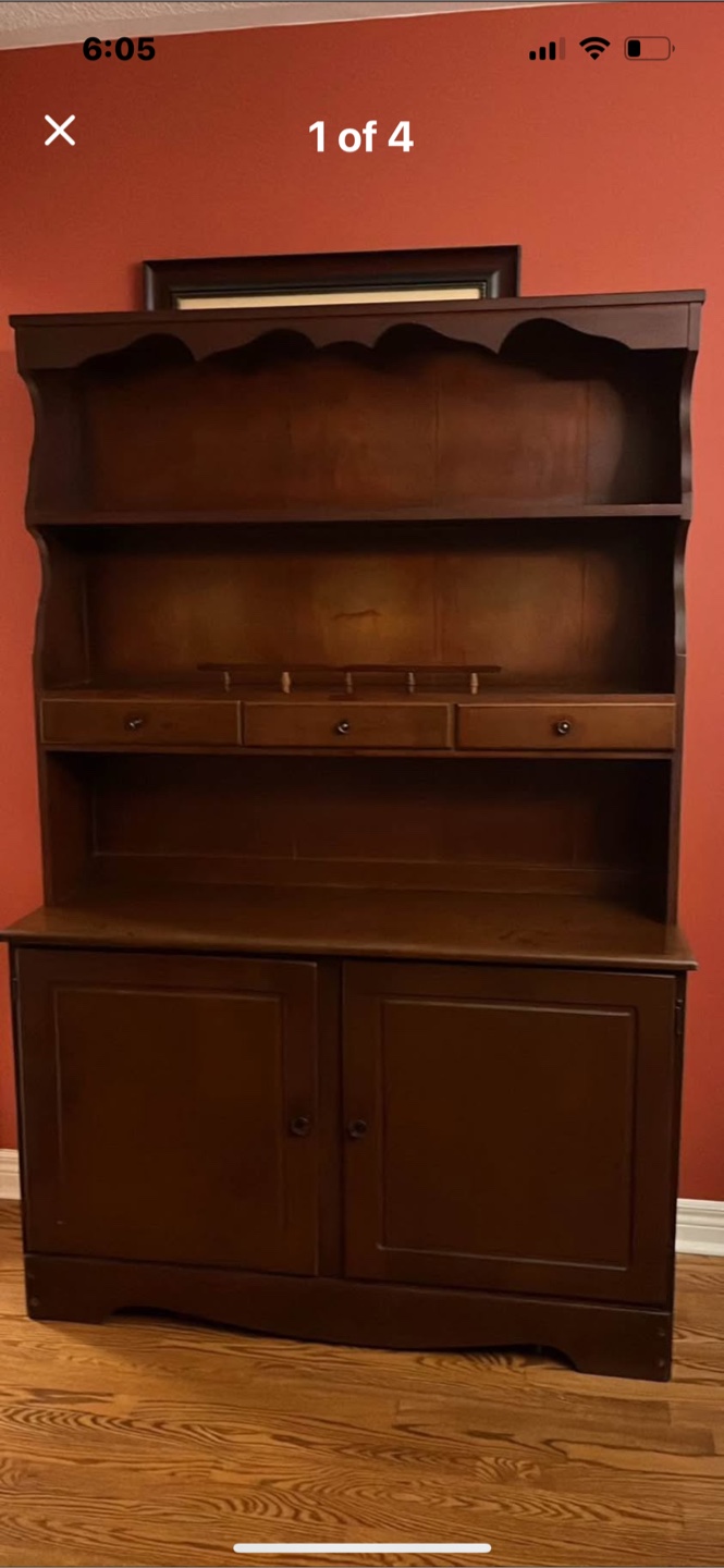 Vintage Corner/ Hutch with Storage/Hutch - photo 2