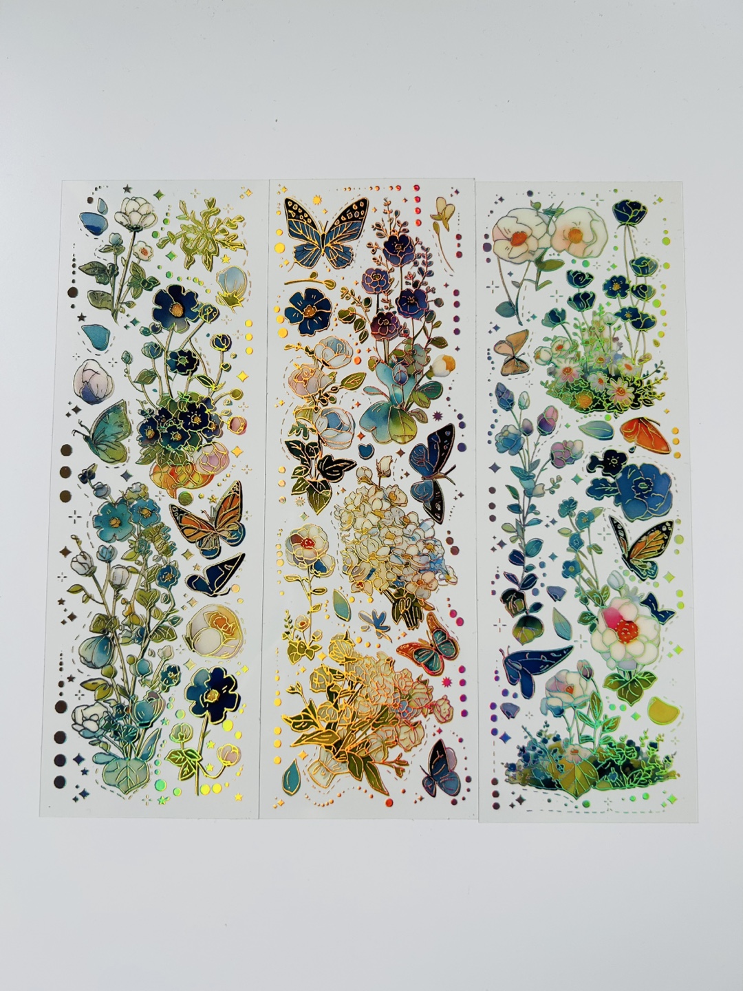Holographic Floral & Butterfly Stickers - 3 Sheets - photo 5