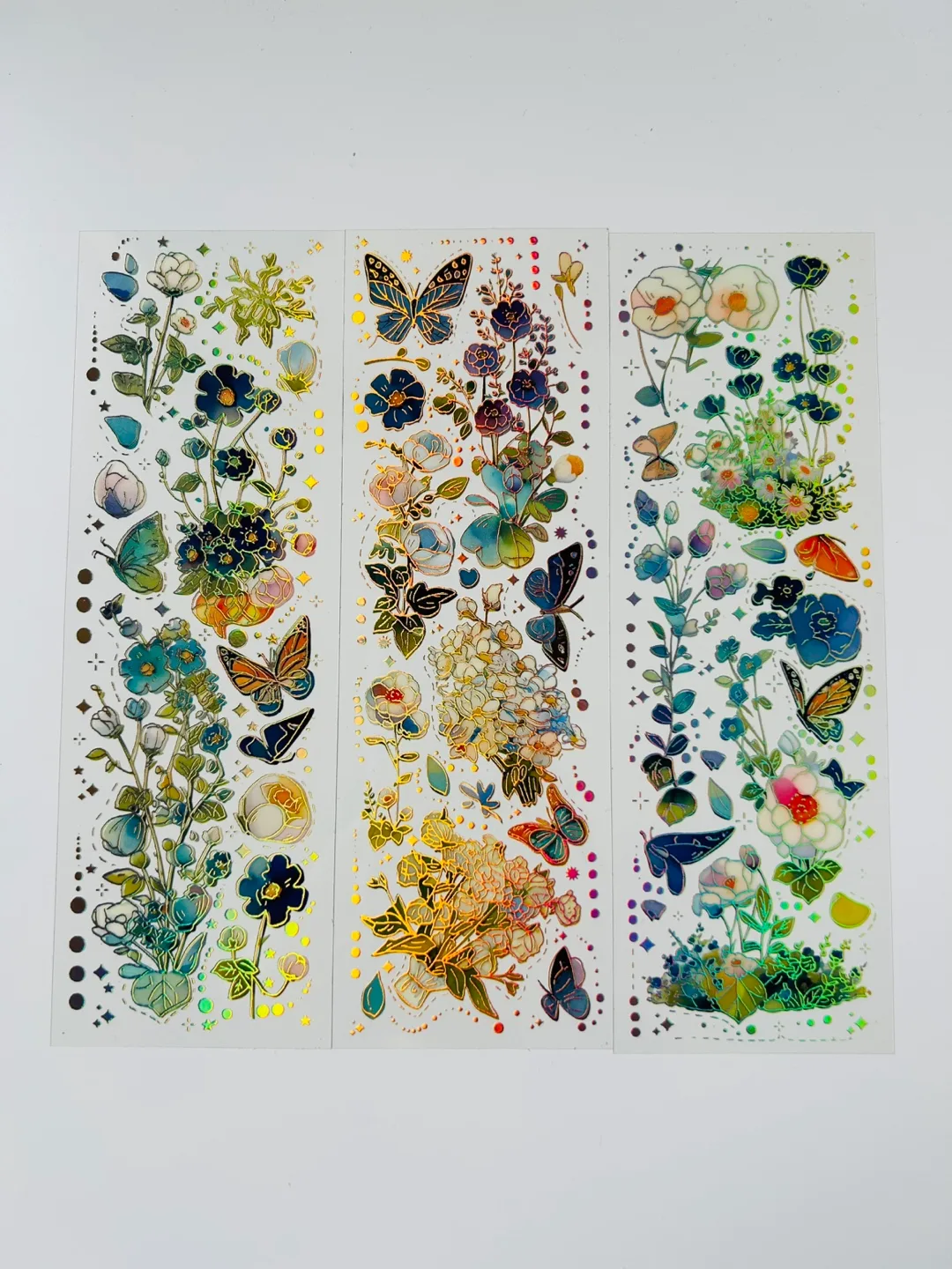 Holographic Floral & Butterfly Stickers - 3 Sheets image indicator(5)
