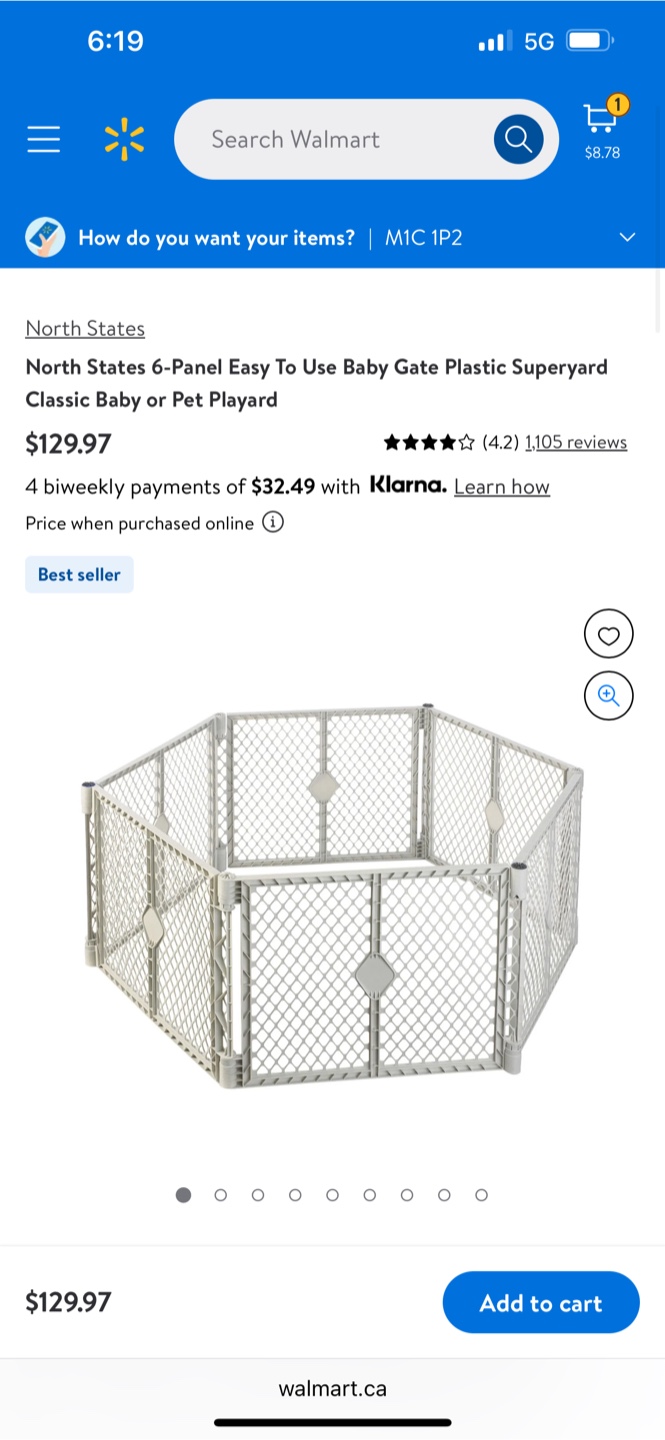 North States (9 panels)  Plastic superyard play yard - photo 2
