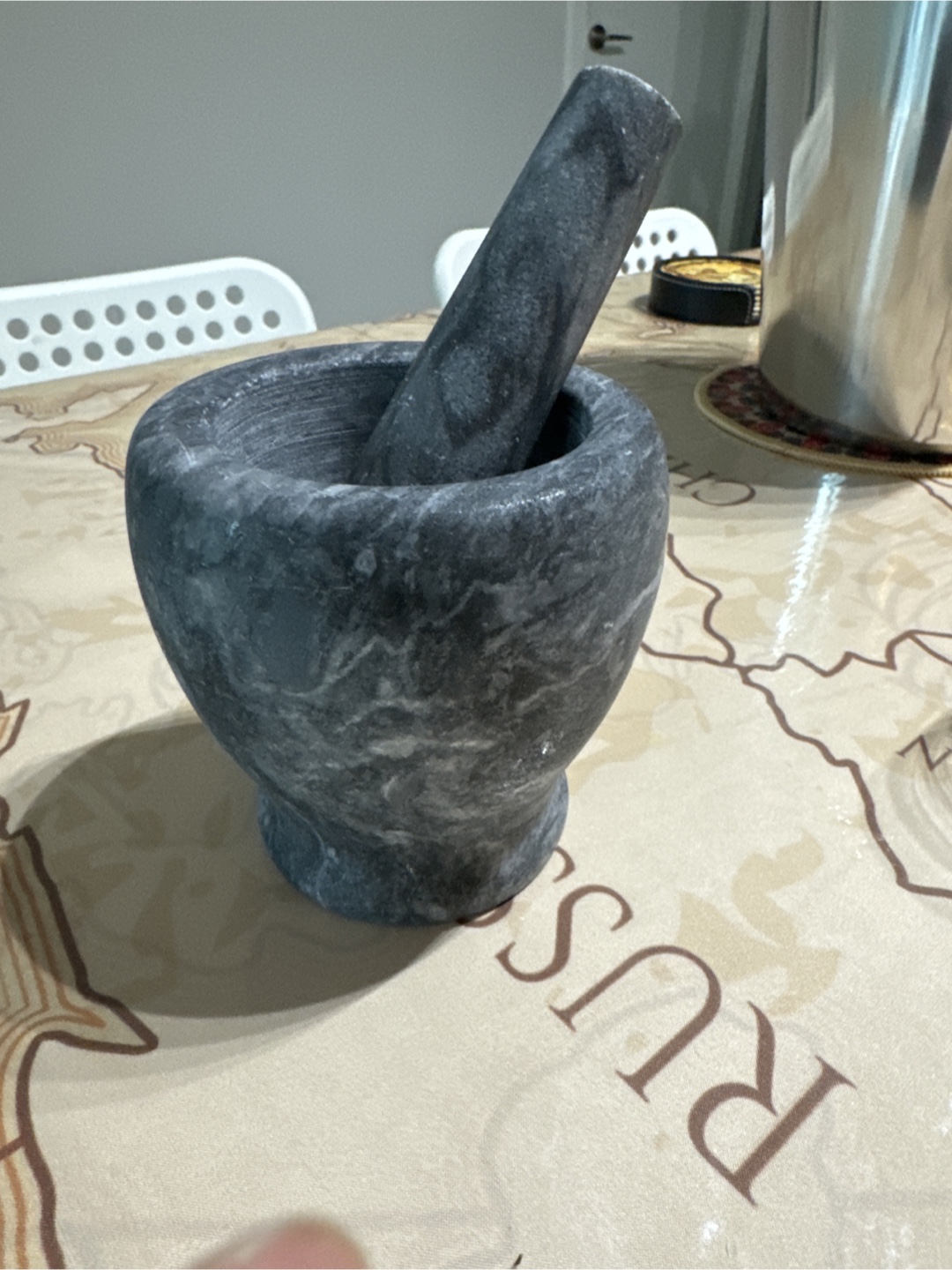 Marble Mortar and Pestle Set