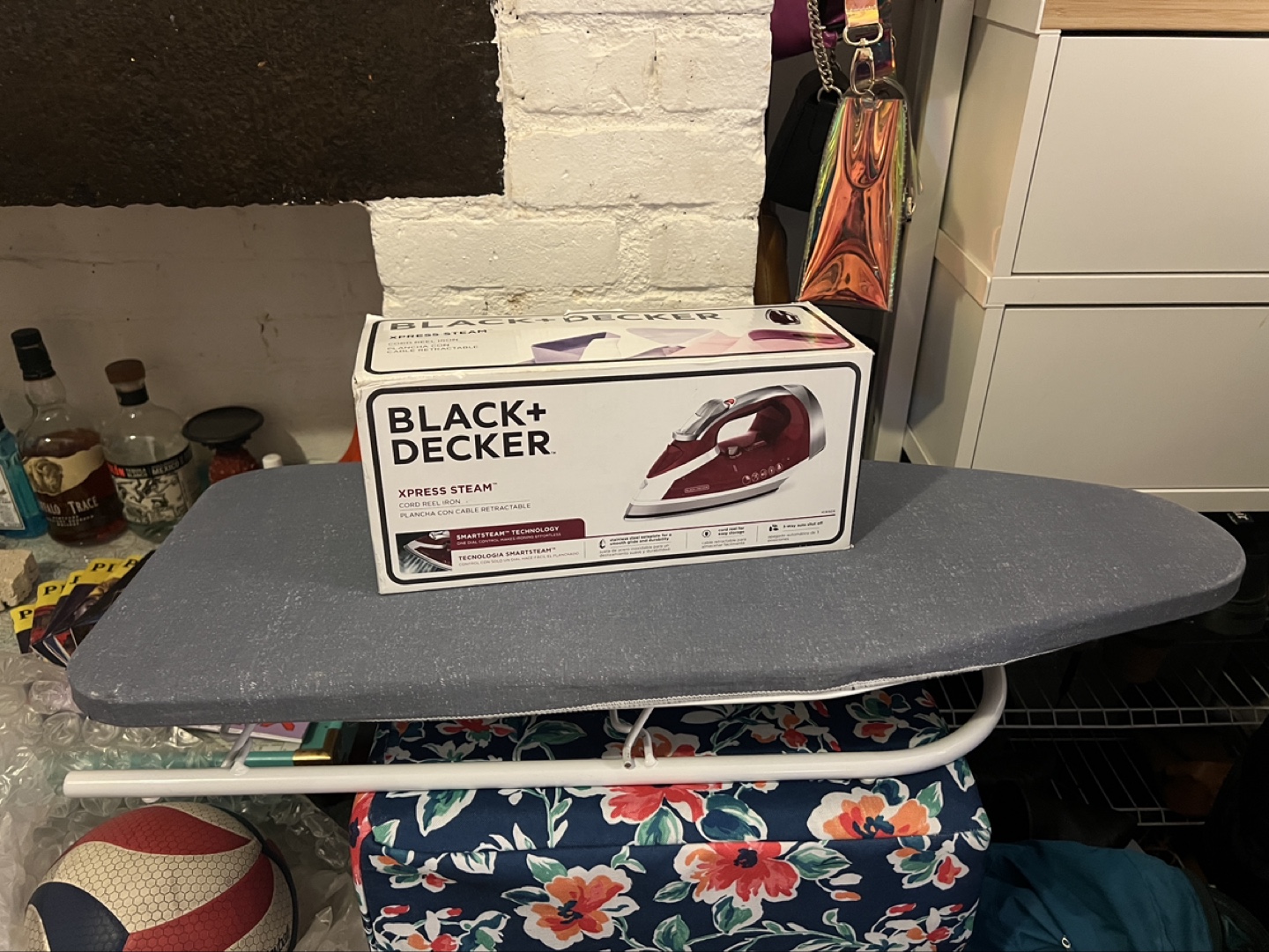 Brand New Steam Iron and Compact Ironing Board