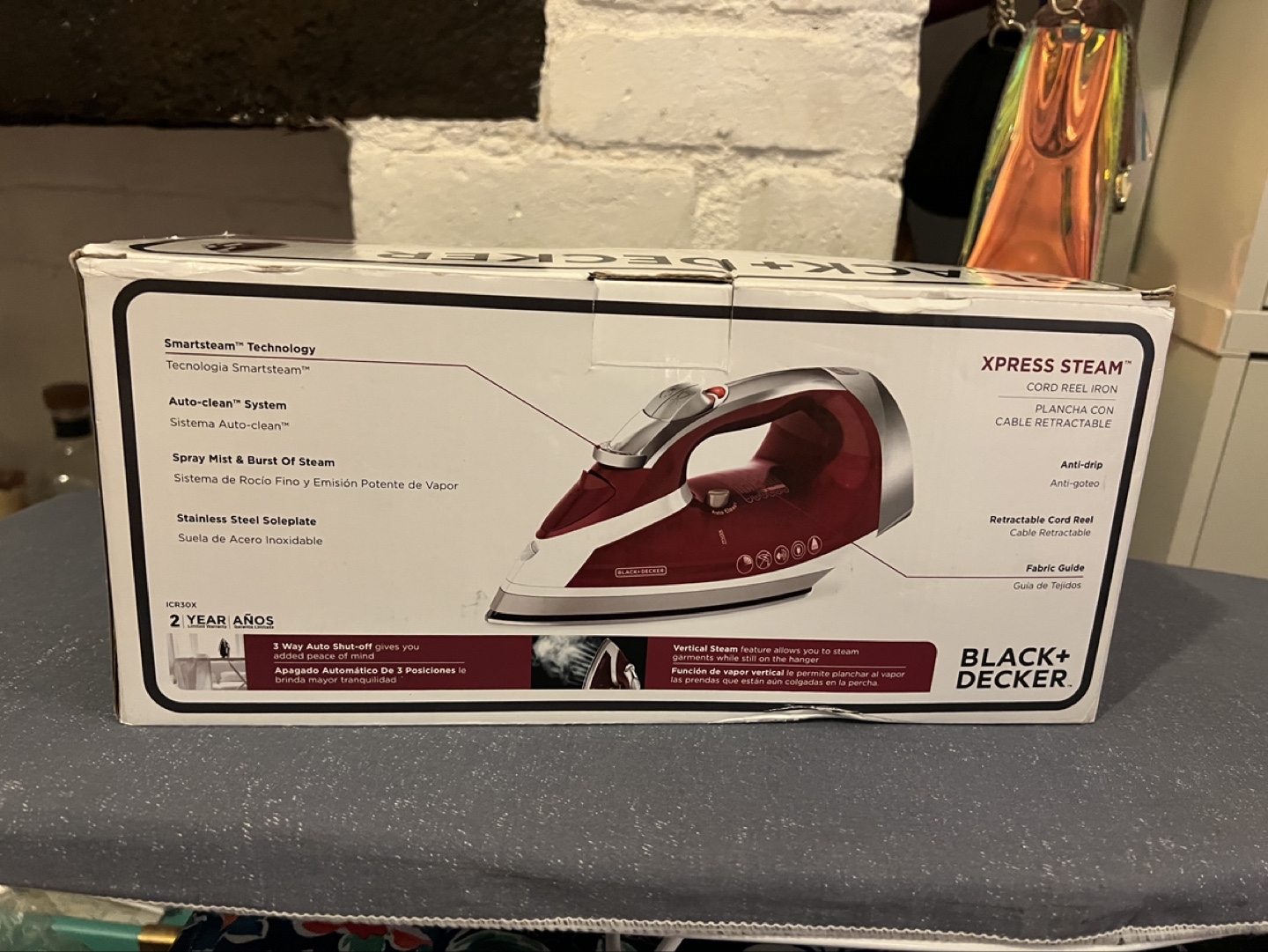 Brand New Steam Iron and Compact Ironing Board - photo 2