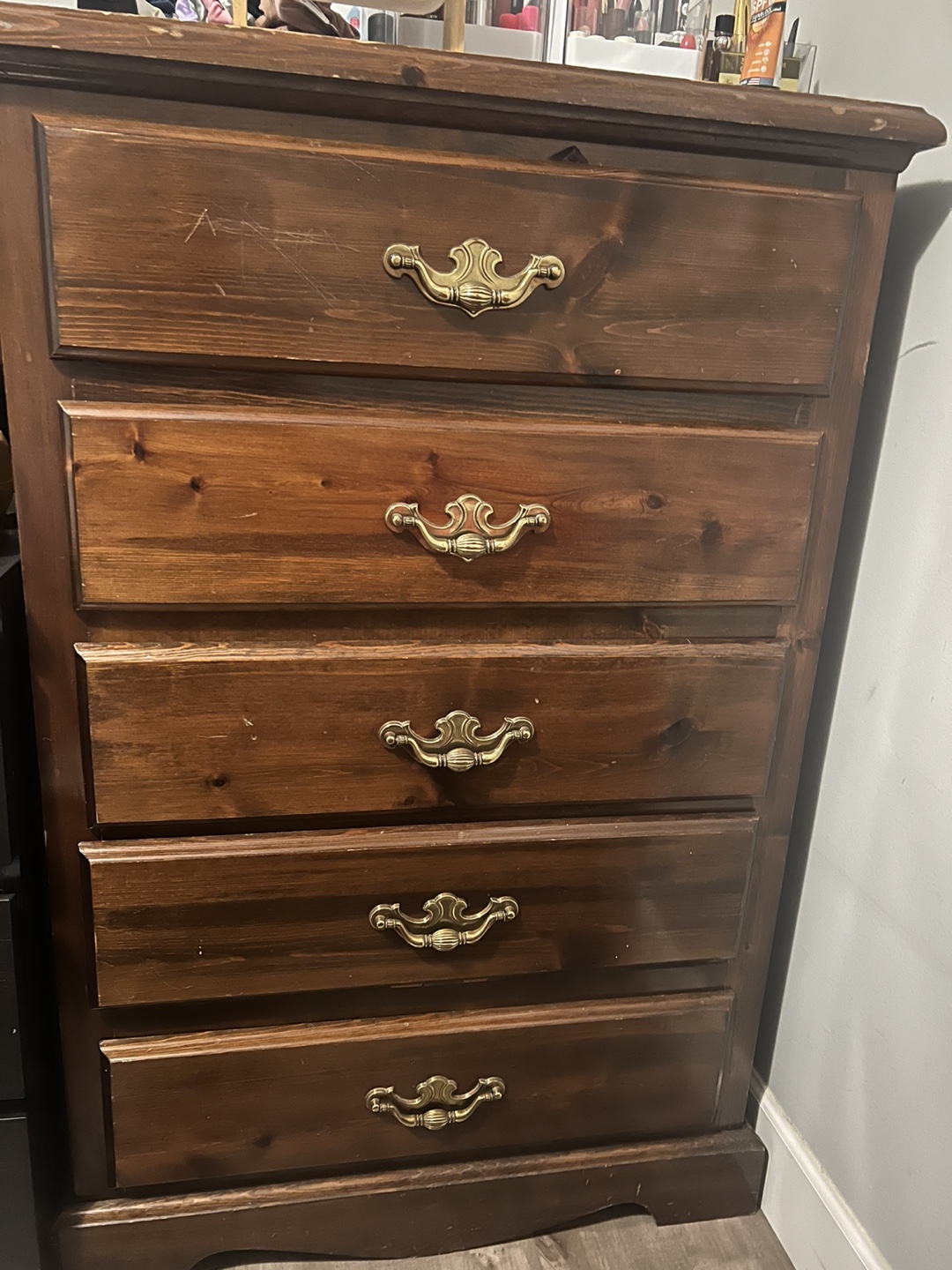 Five-Drawer Wooden Chest