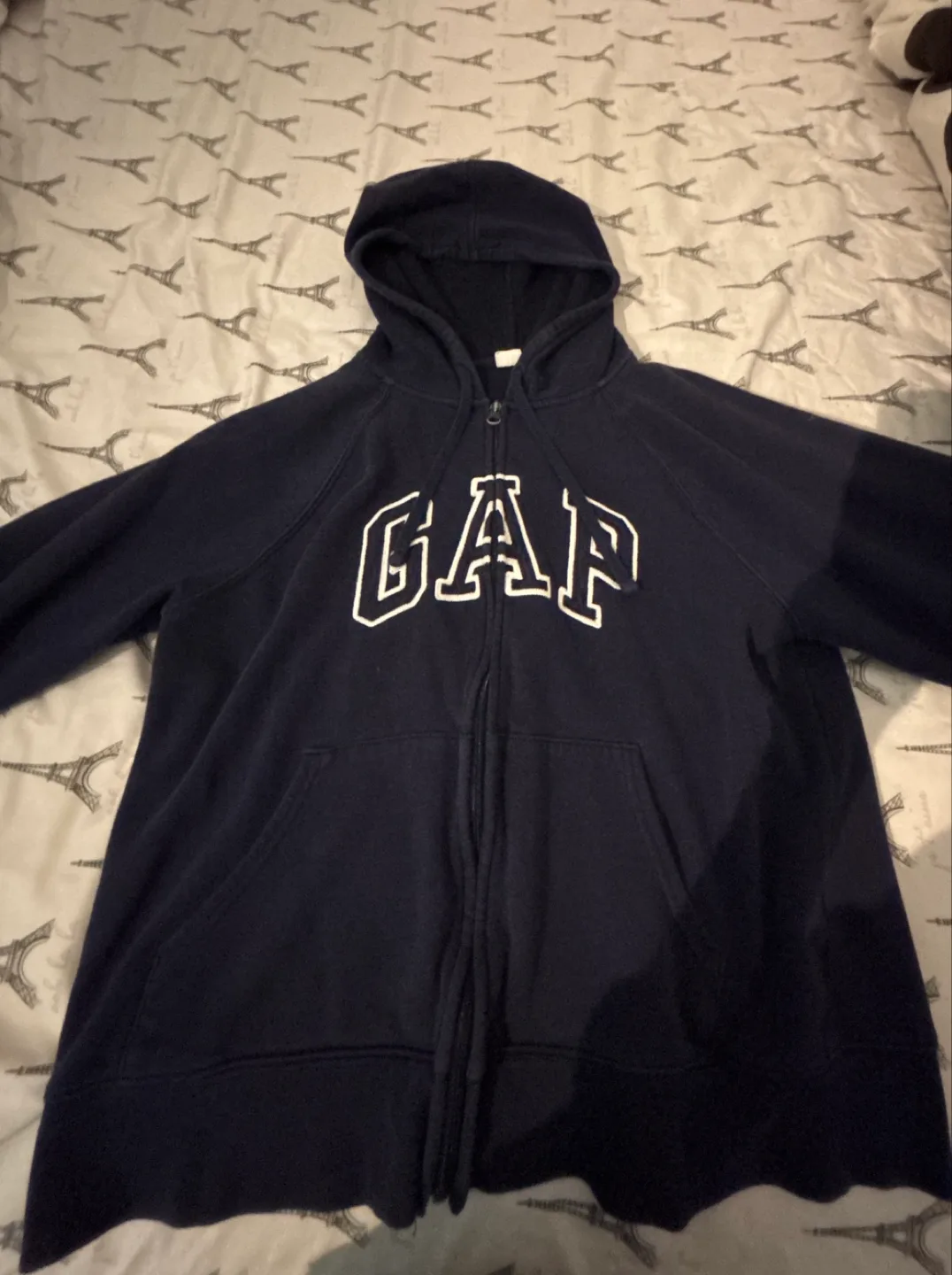 Gap Navy Blue Zip-Up Hoodie thumbnail