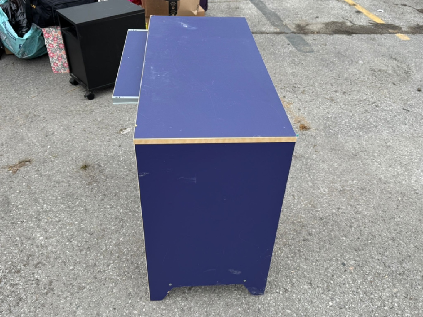 🔥 URGENT MOVE-OUT SALE! Stunning Blue Computer Table - photo 2