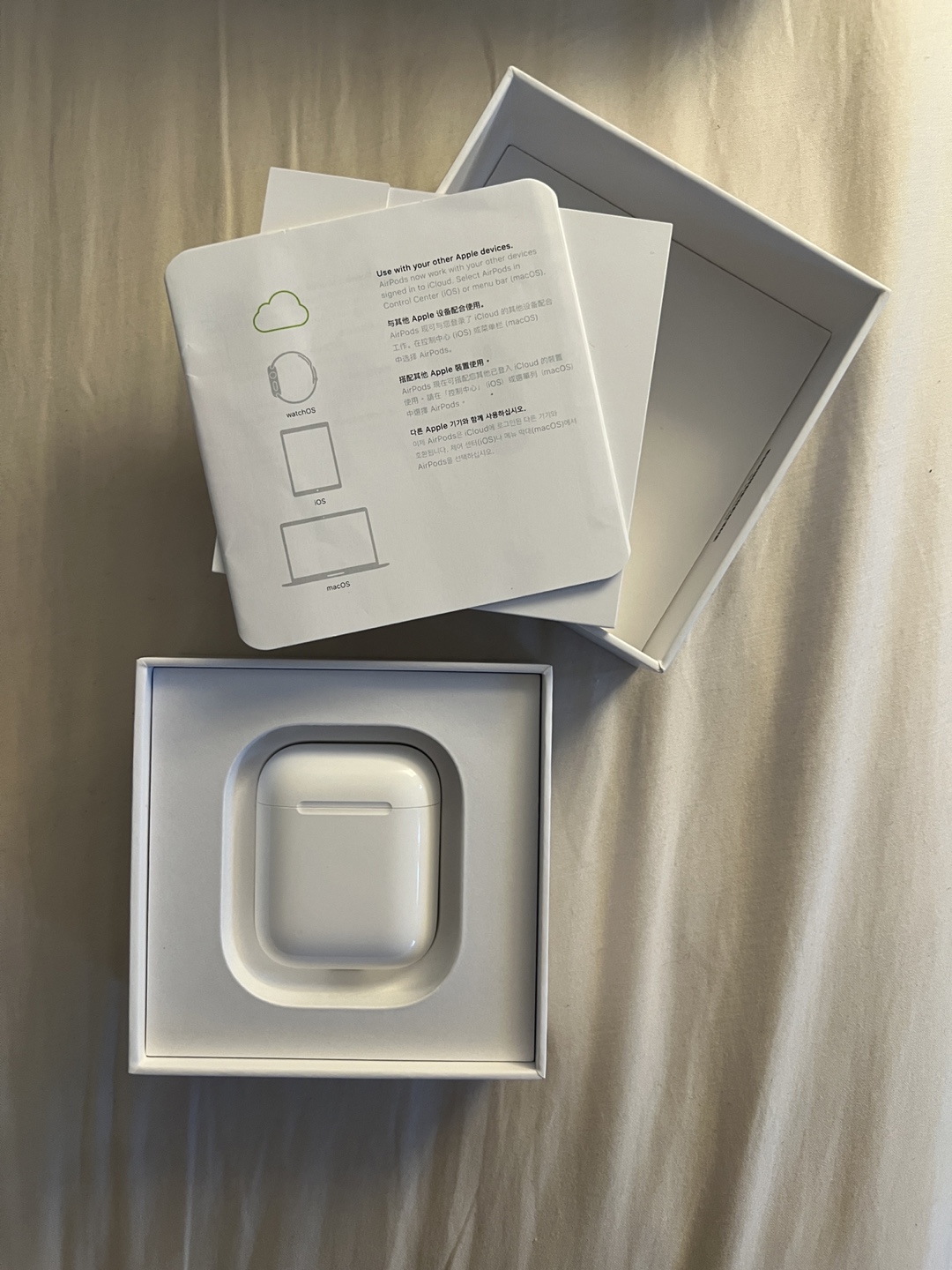 Airpods with Full Box - Like new - photo 2