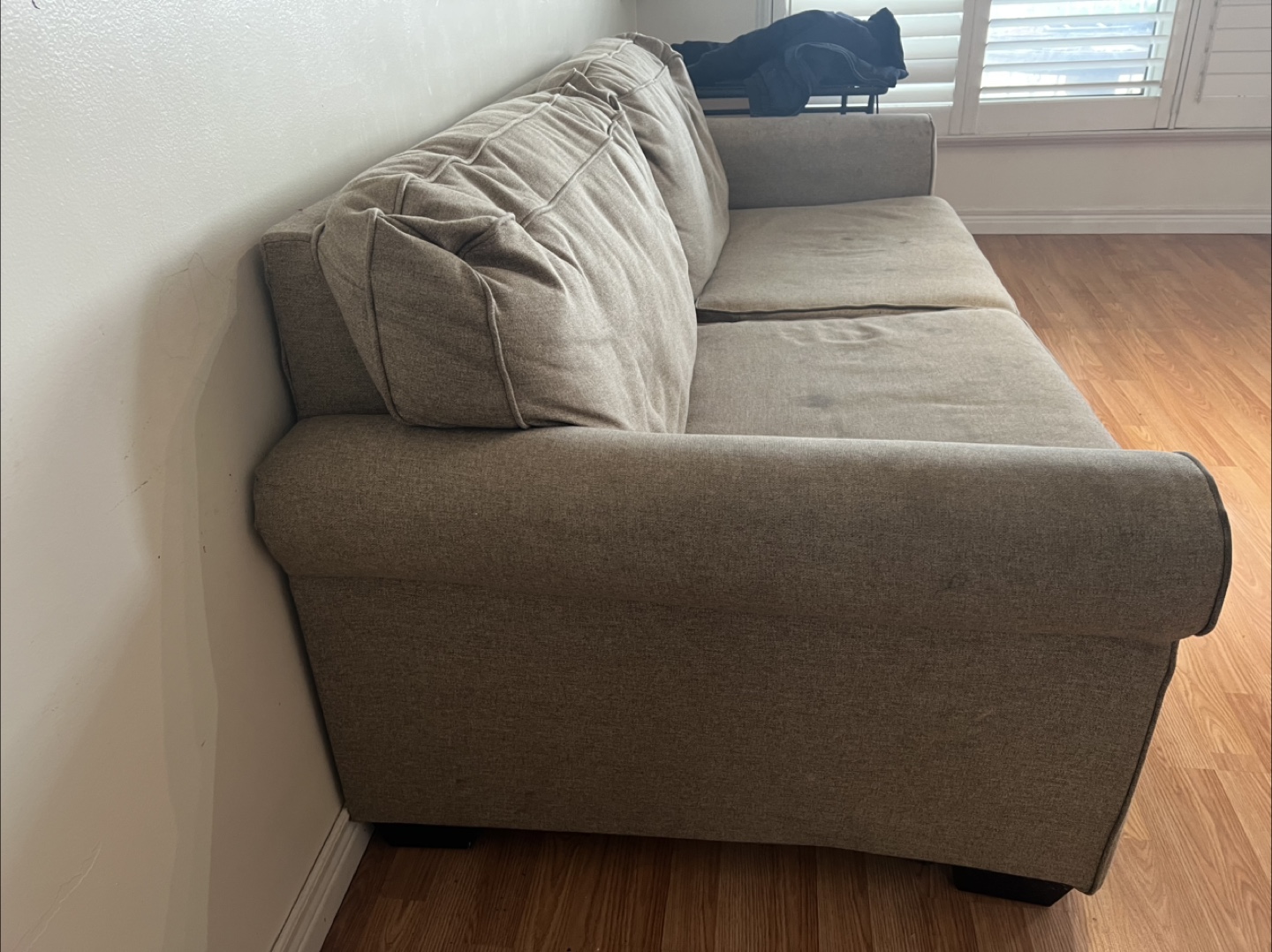 Used Sofa - Beige Fabric - photo 2