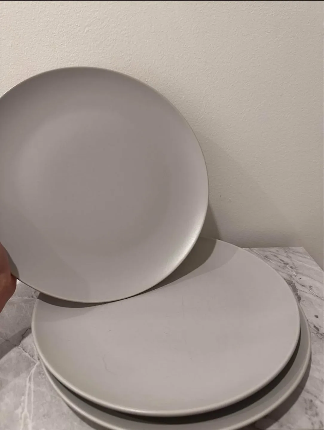 Grey Dinner Plates 3pcs thumbnail