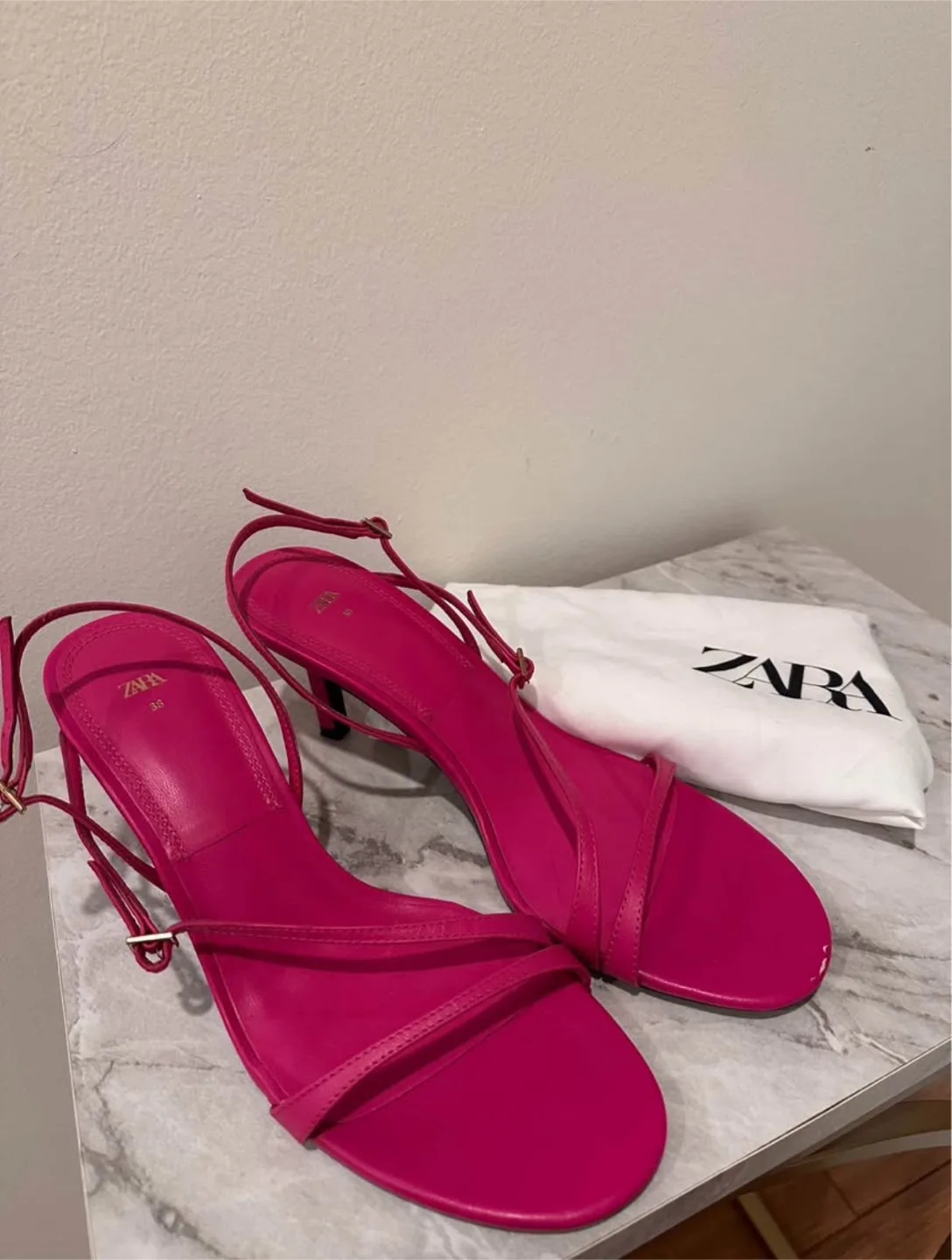 Zara Pink Heels Size 38 thumbnail
