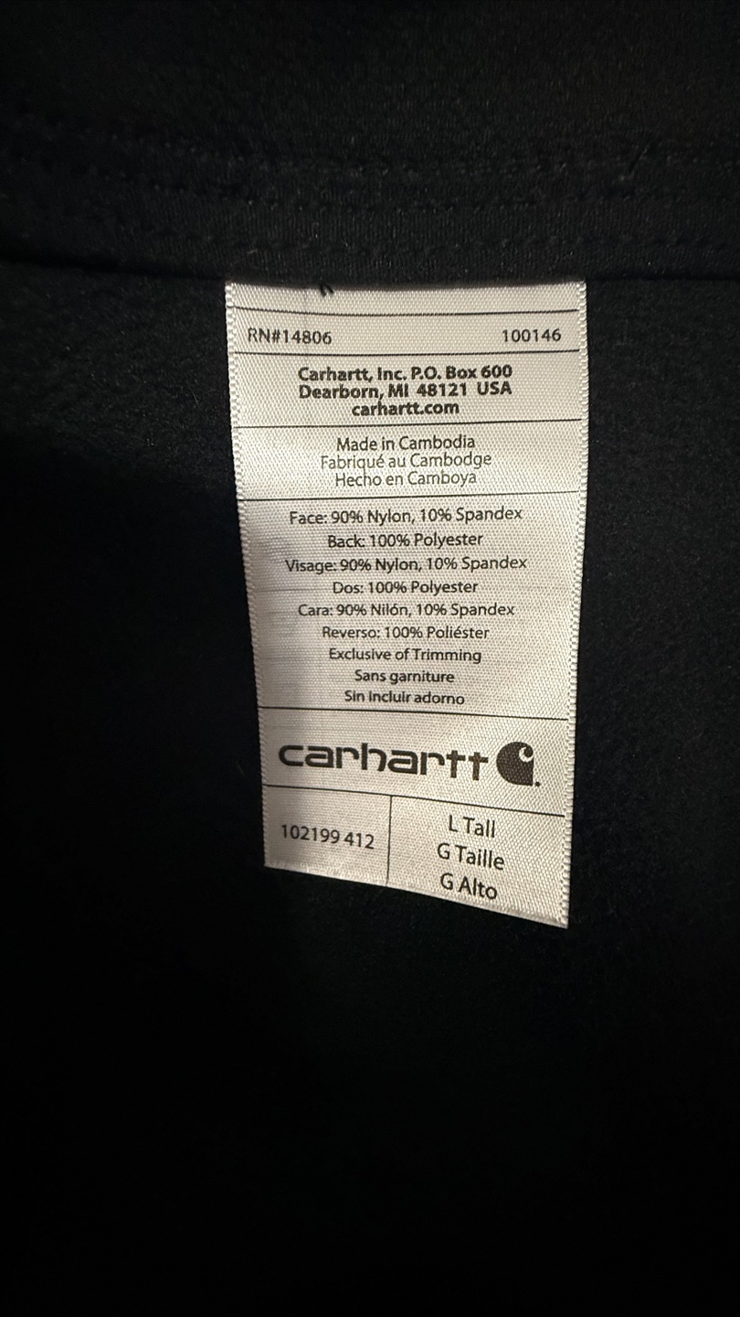 Carhartt Men's Size L Tall Softshell Jacket - photo 5