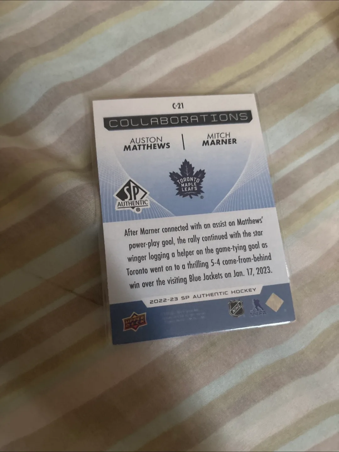 Austin Matthews/Mitch Marner image indicator(2)