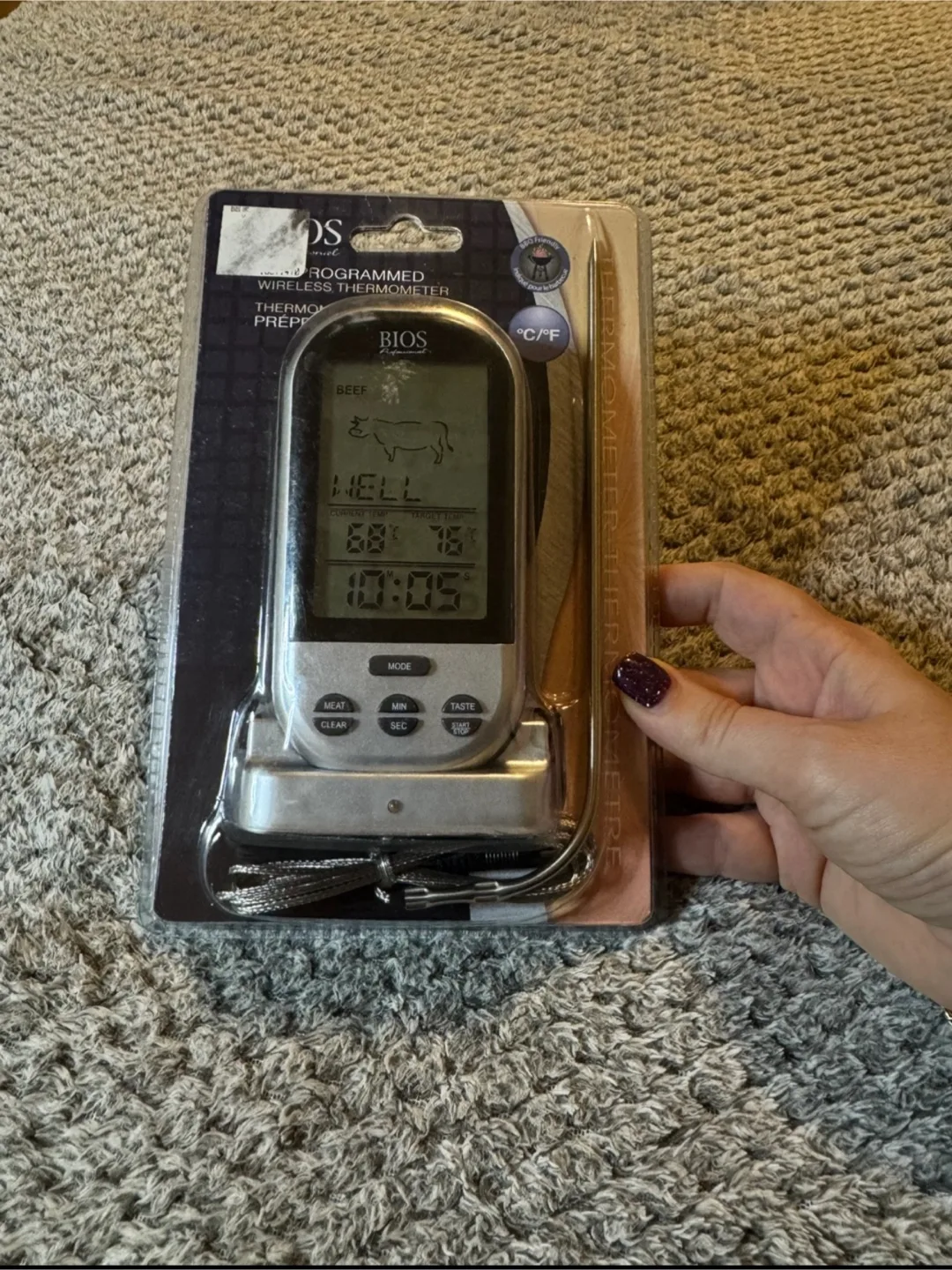 Brand New! BIOS Professional Digital Meat Thermometer image indicator(6)