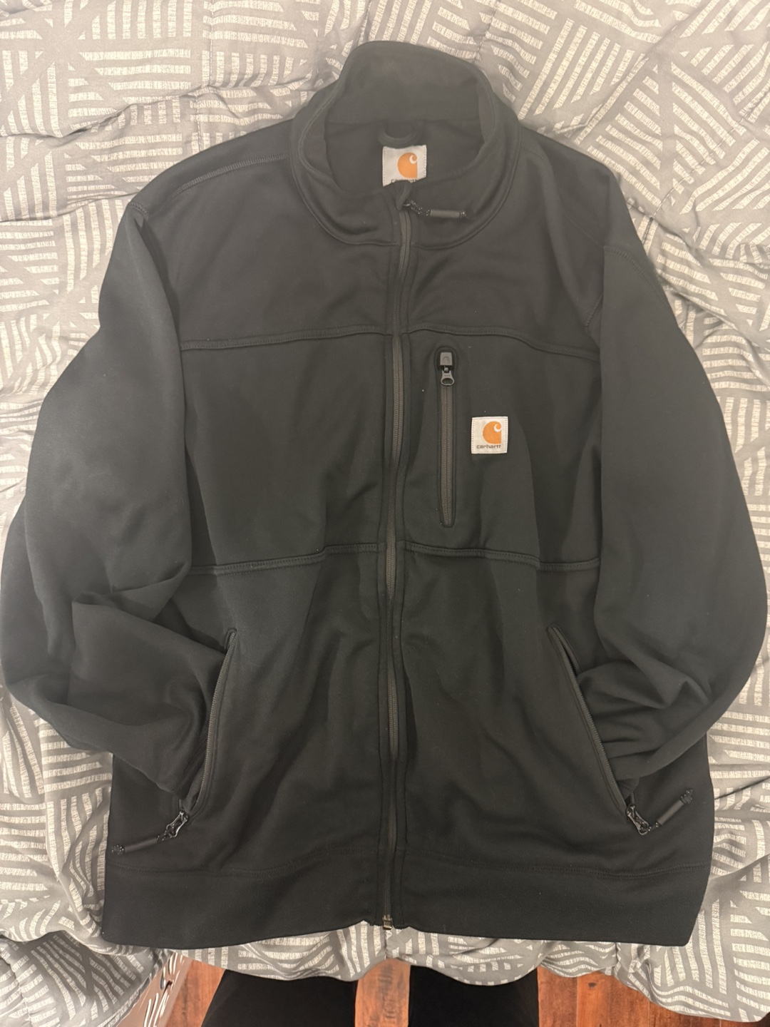 Carhartt Men's Size Large Black Fleece Jacket - photo 2
