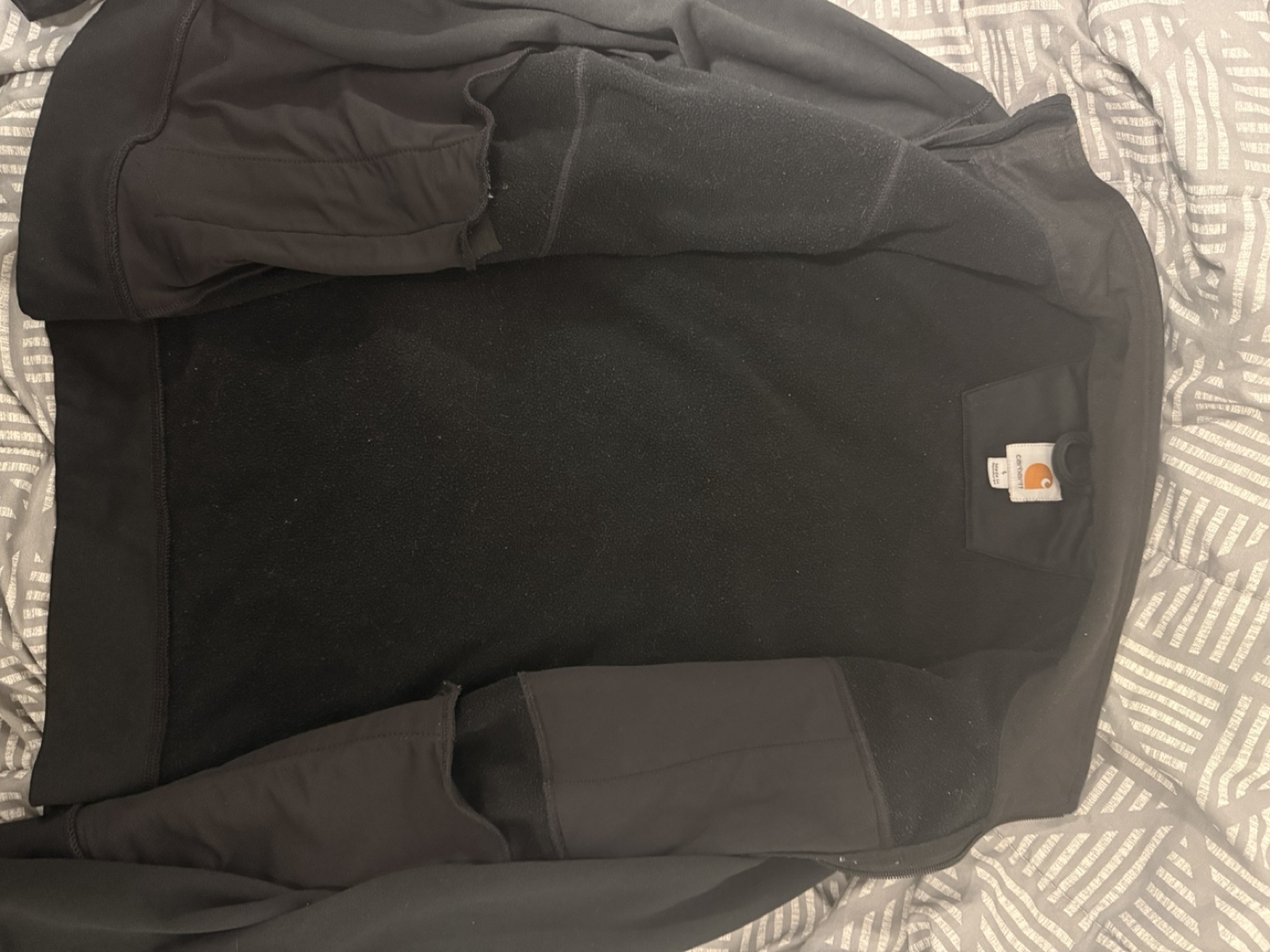 Carhartt Men's Size Large Black Fleece Jacket - photo 3