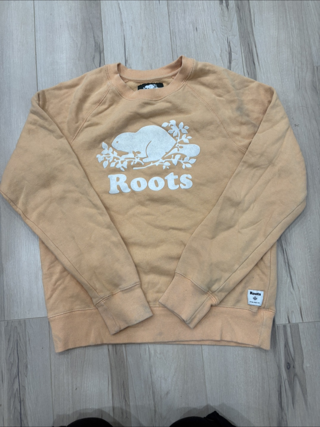 Roots Peach Crewneck Sweatshirt and Joggers Set
