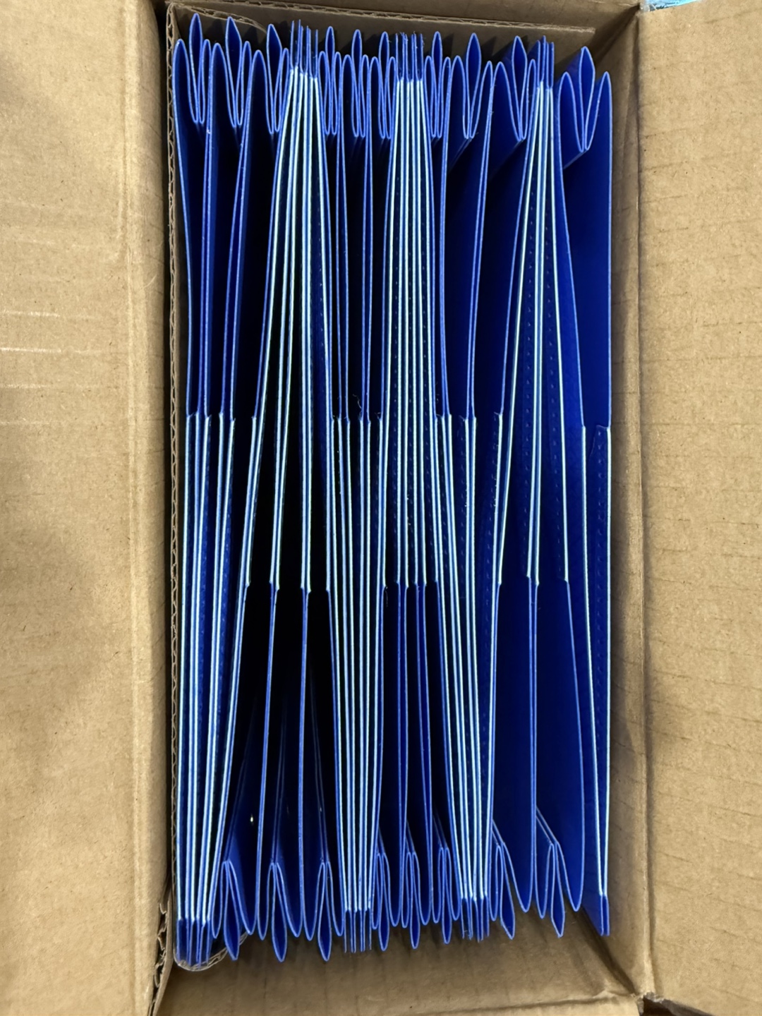 Pack of 18 Bulk Mead Five Star 2-Pocket Folders - Blue