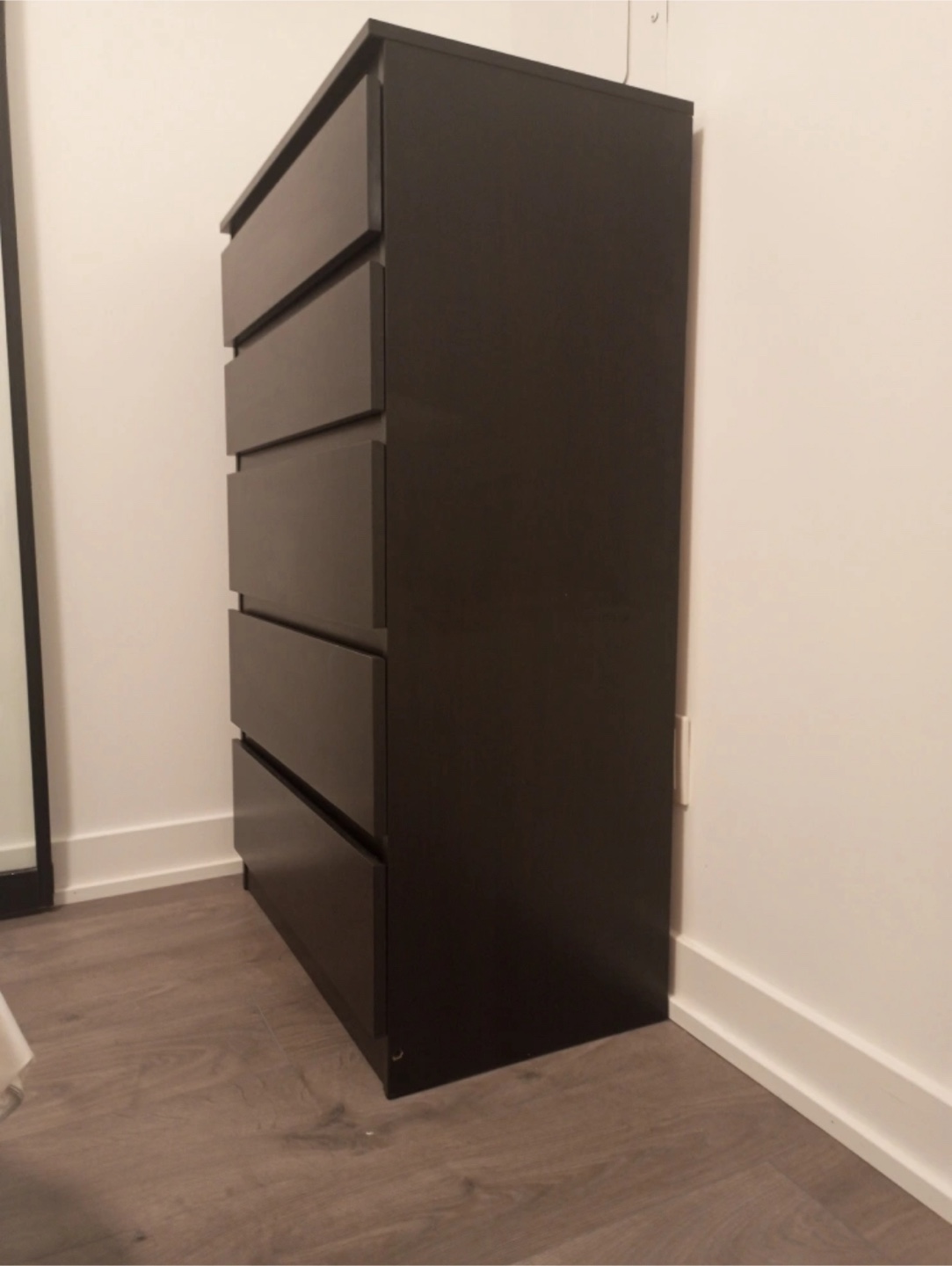 ikea kullen 5 drawer chest dresser black brown IKEA Kullen 5-drawer chest dresser
