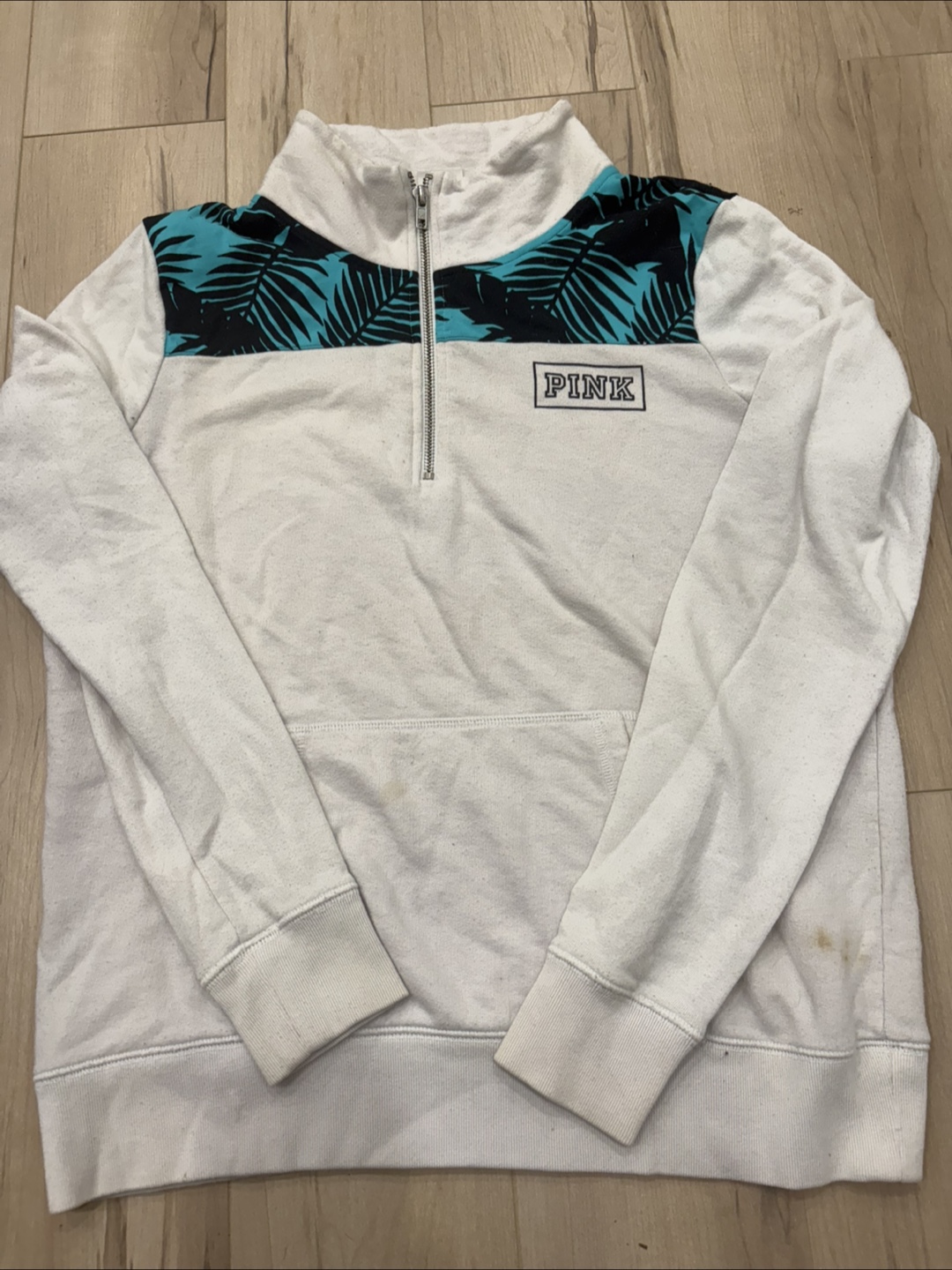 Pink Victoria's Secret 1/4 Zip Sweatshirt
