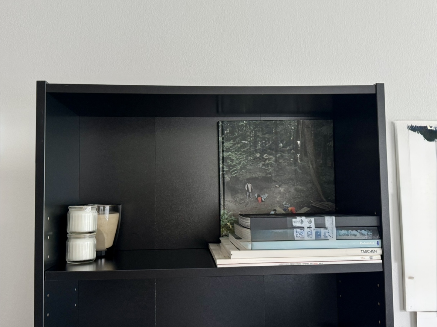 IKEA Black Bookcase- 5 Shelves - photo 4