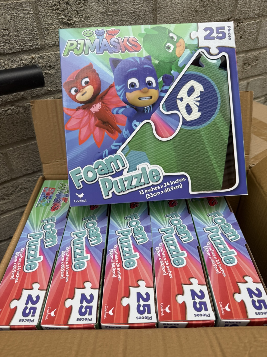Bundle of 6 -PJ Masks 25-Piece Foam Puzzle - Brand New