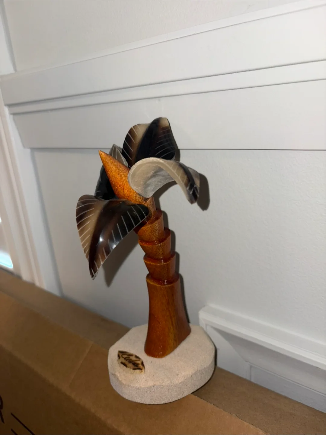 Hand-carved Horn Palm Tree Figurine image indicator(3)