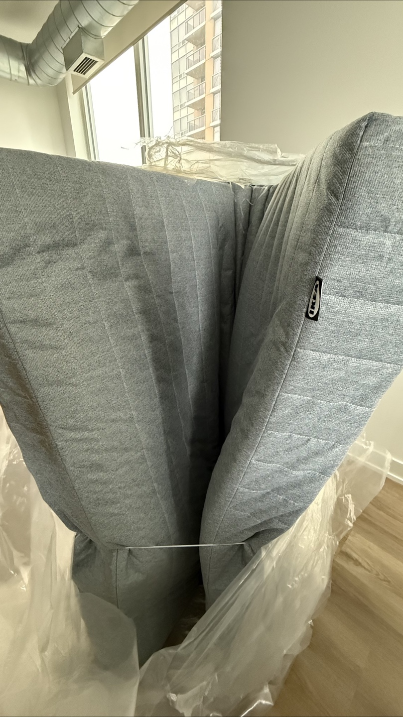 IKEA VADSÖ Full Spring Mattress - Firm/Light Blue - photo 3