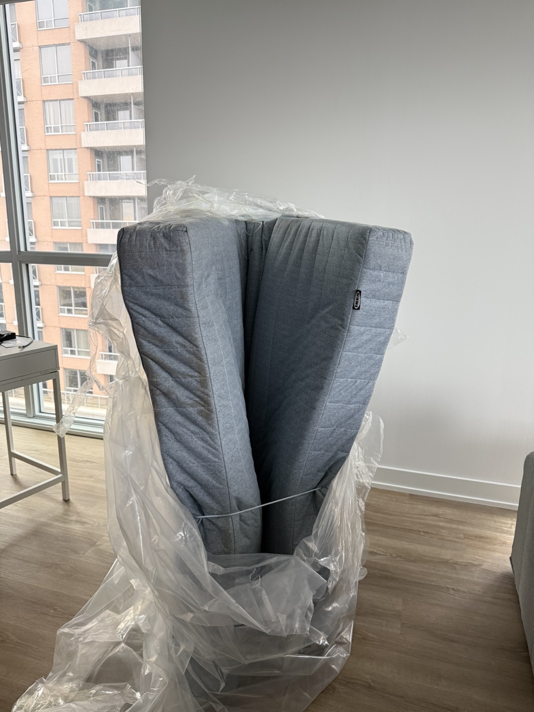 IKEA VADSÖ Full Spring Mattress - Firm/Light Blue