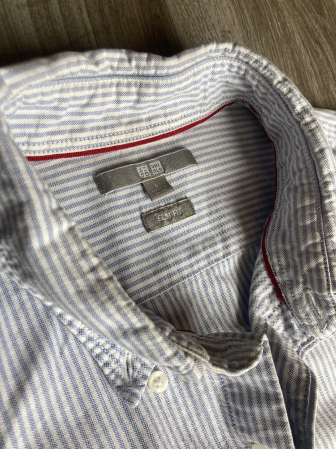 Men's UNIQLO Slim Fit Striped Oxford Shirt - photo 2